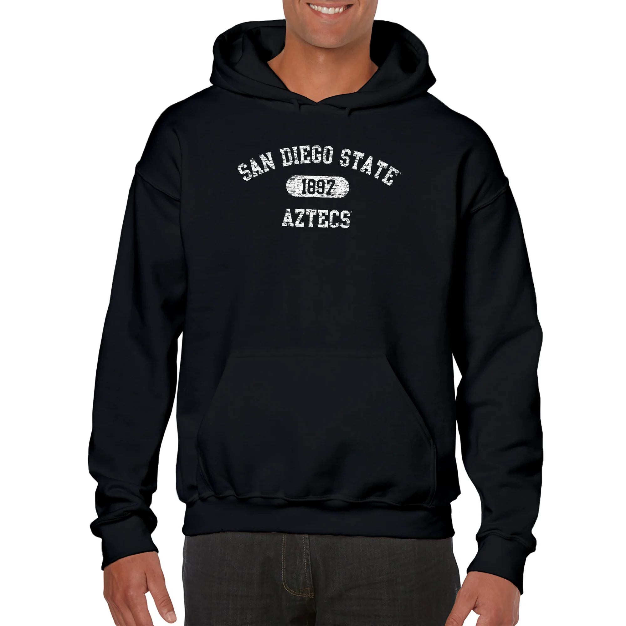 San Diego State Aztecs Athletic Arch Hoodie - Black - Image 3