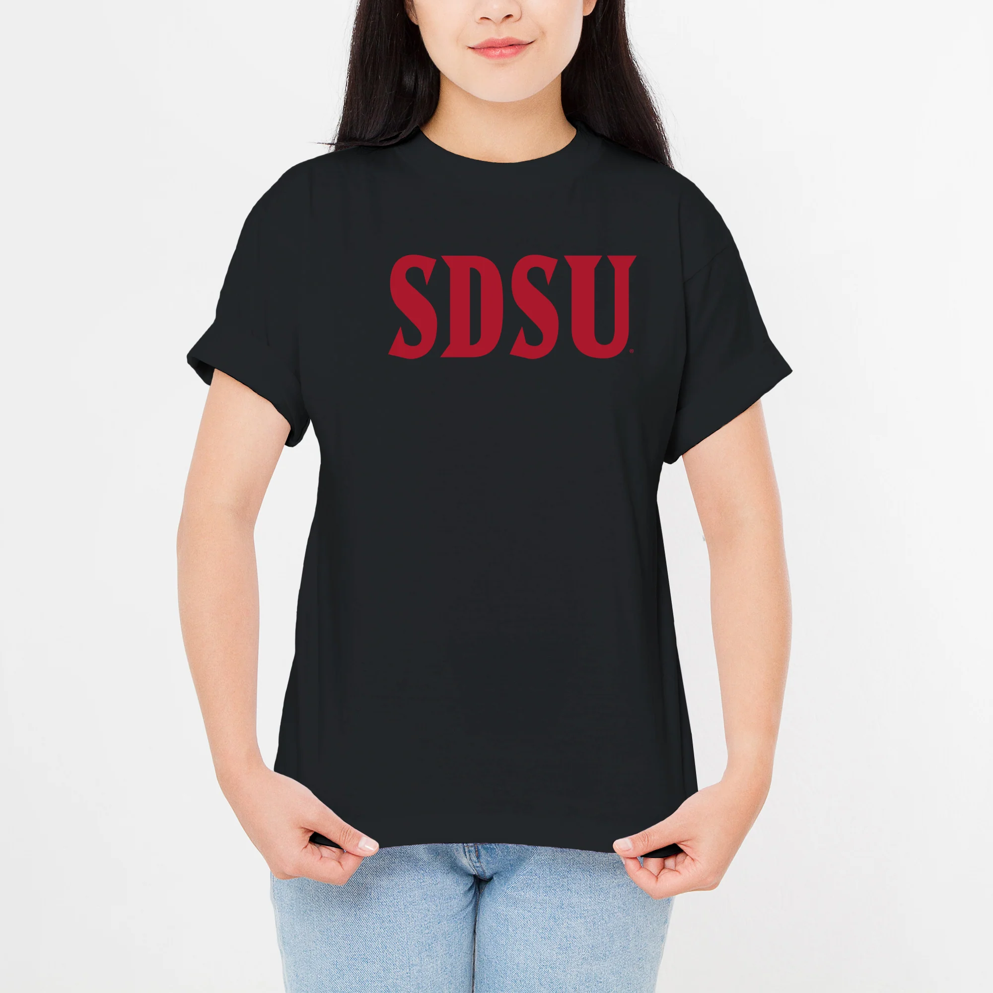San Diego State Aztecs Basic Block T Shirt - Black - Image 4