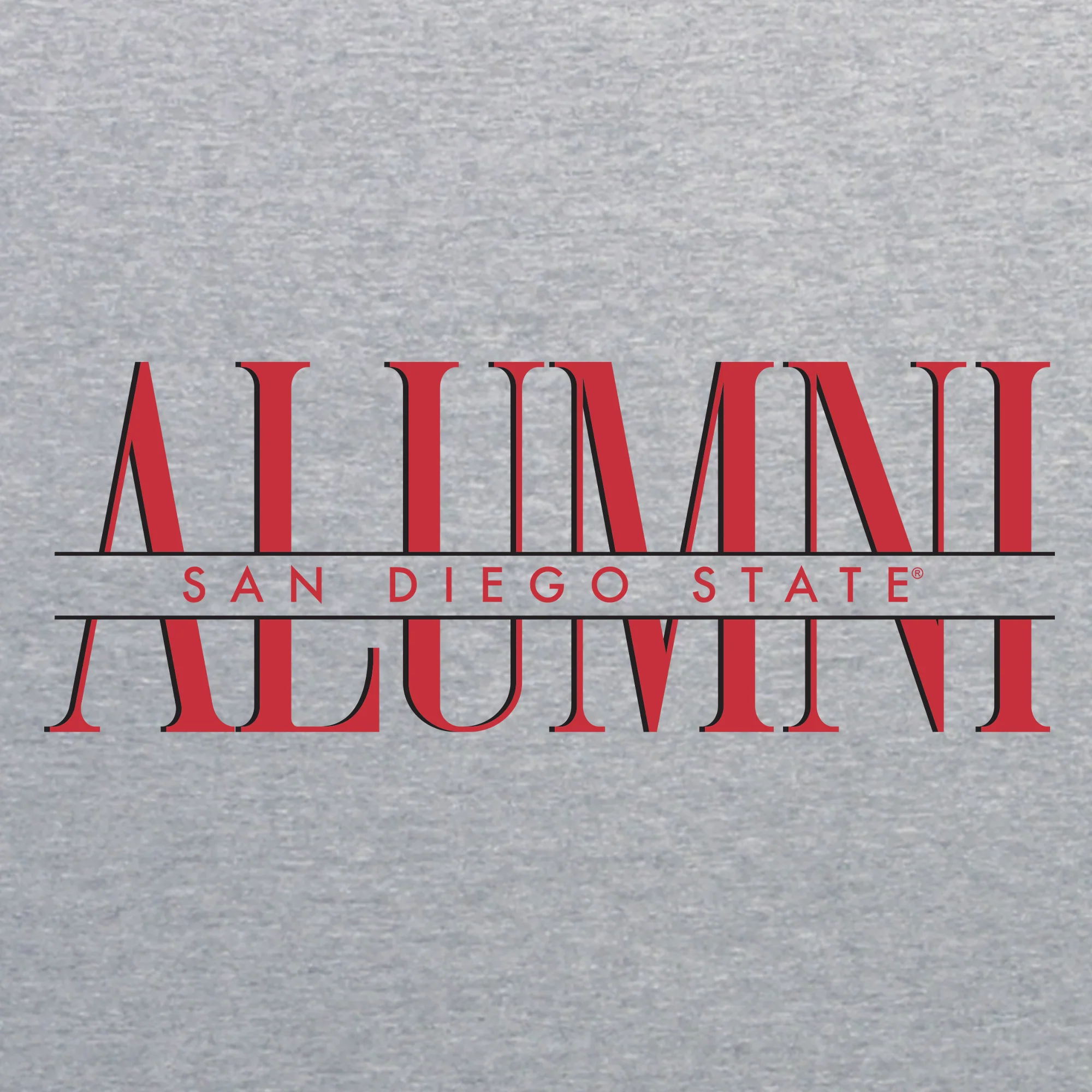 San Diego State Aztecs Classic Alumni T-Shirt - Sport Grey - Image 2