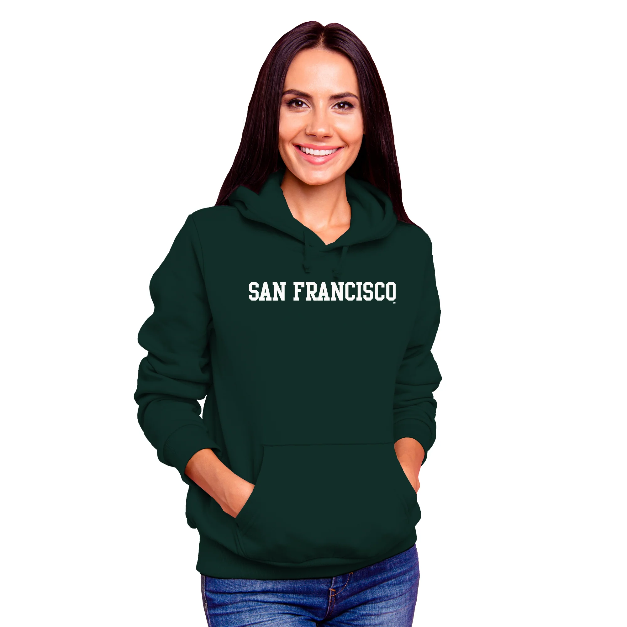 San Francisco Dons Basic Block Hoodie - Forest - Image 4