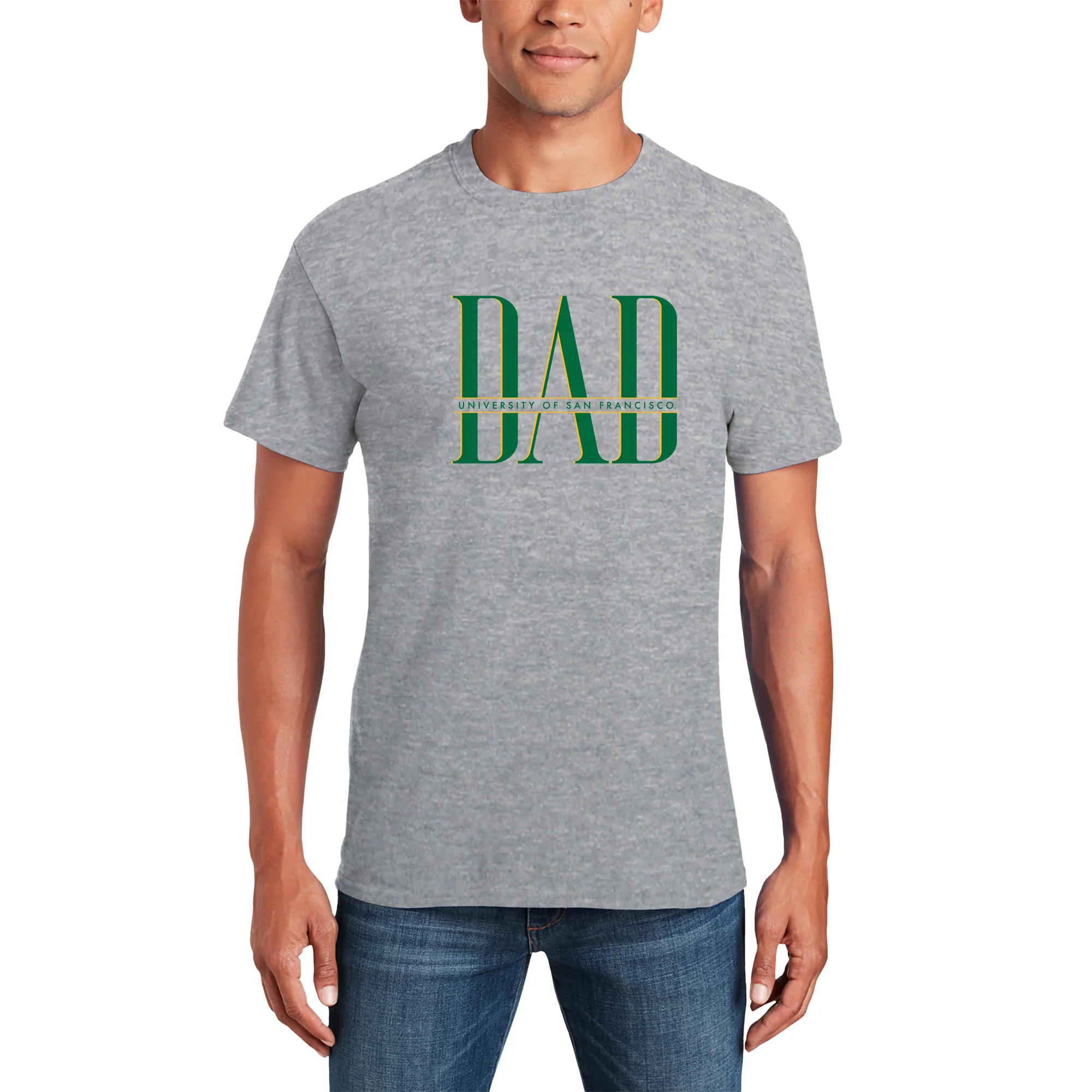 San Francisco Dons Classic Dad T-Shirt - Sport Grey - Image 3