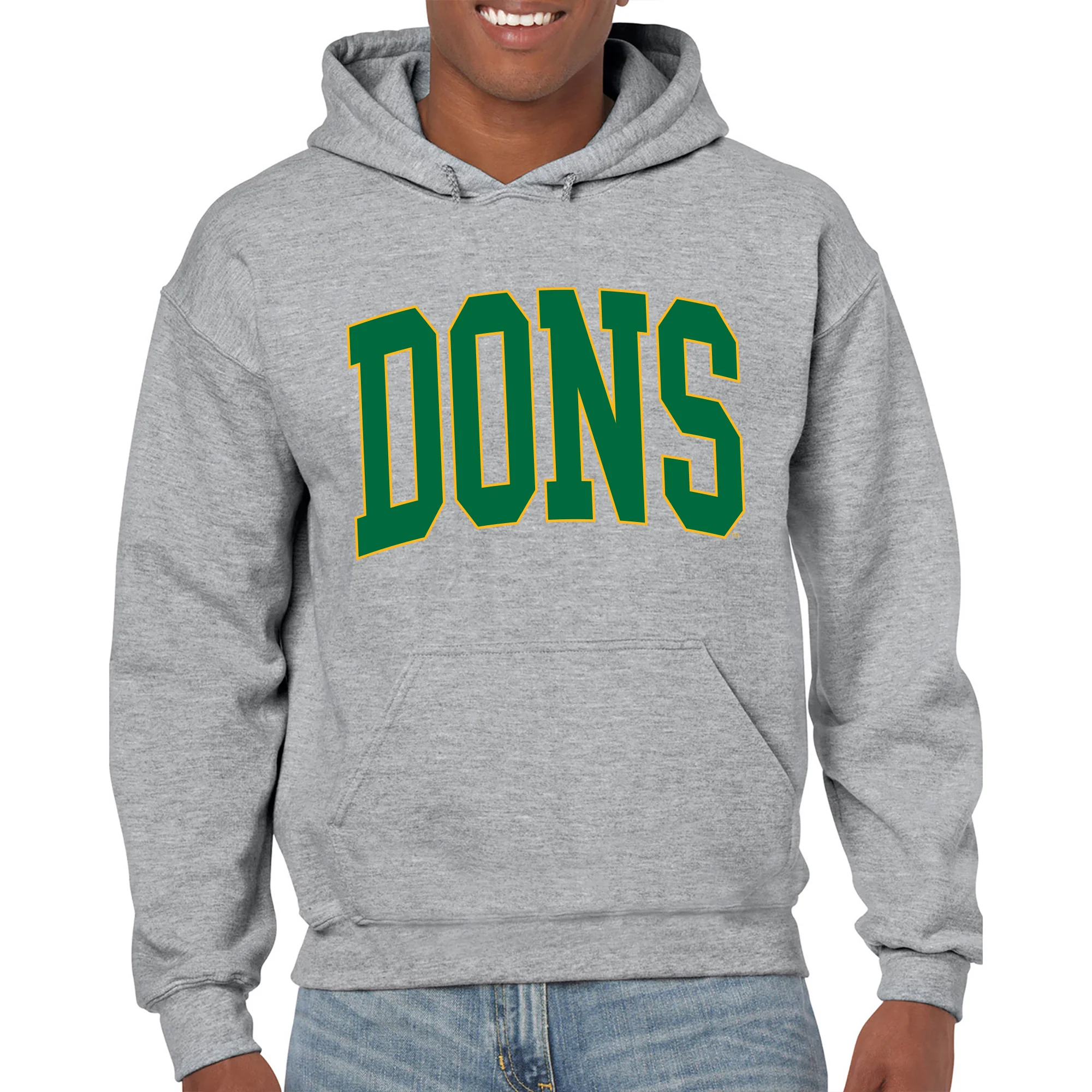 San Francisco Dons Mega Arch Hoodie - Sport Grey - Image 3