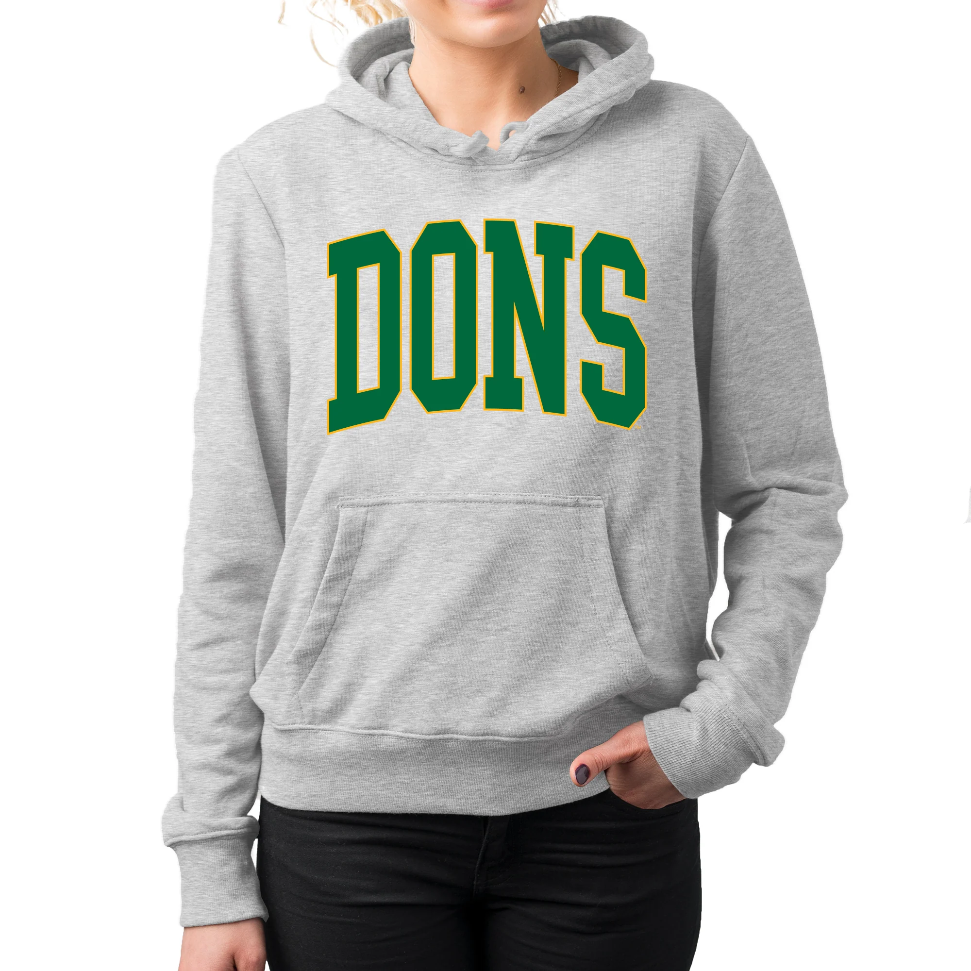 San Francisco Dons Mega Arch Hoodie - Sport Grey - Image 4
