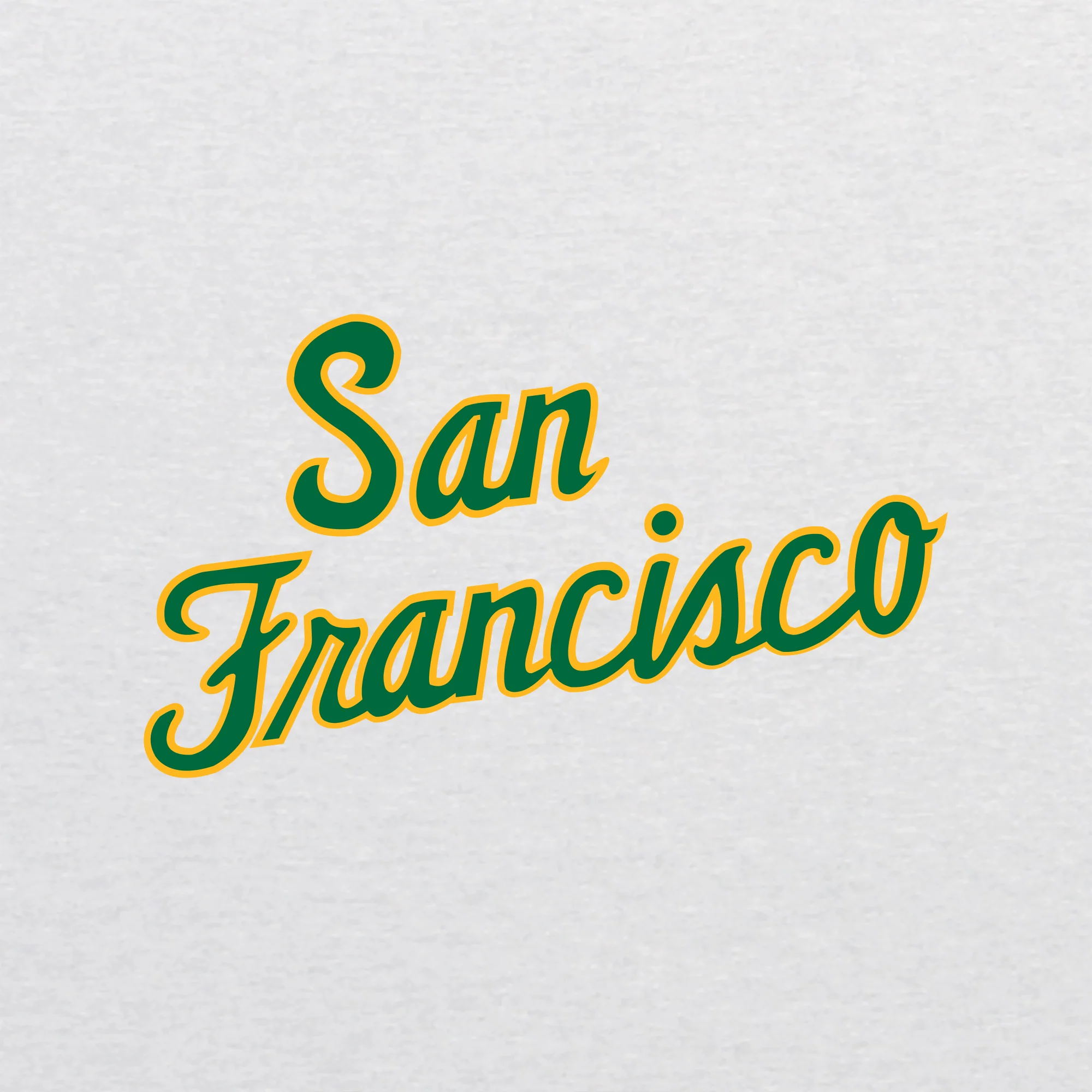 San Francisco Dons Script Logo NLA 3/4 Sleeve Raglan - Heather White / Vintage Black - Image 2