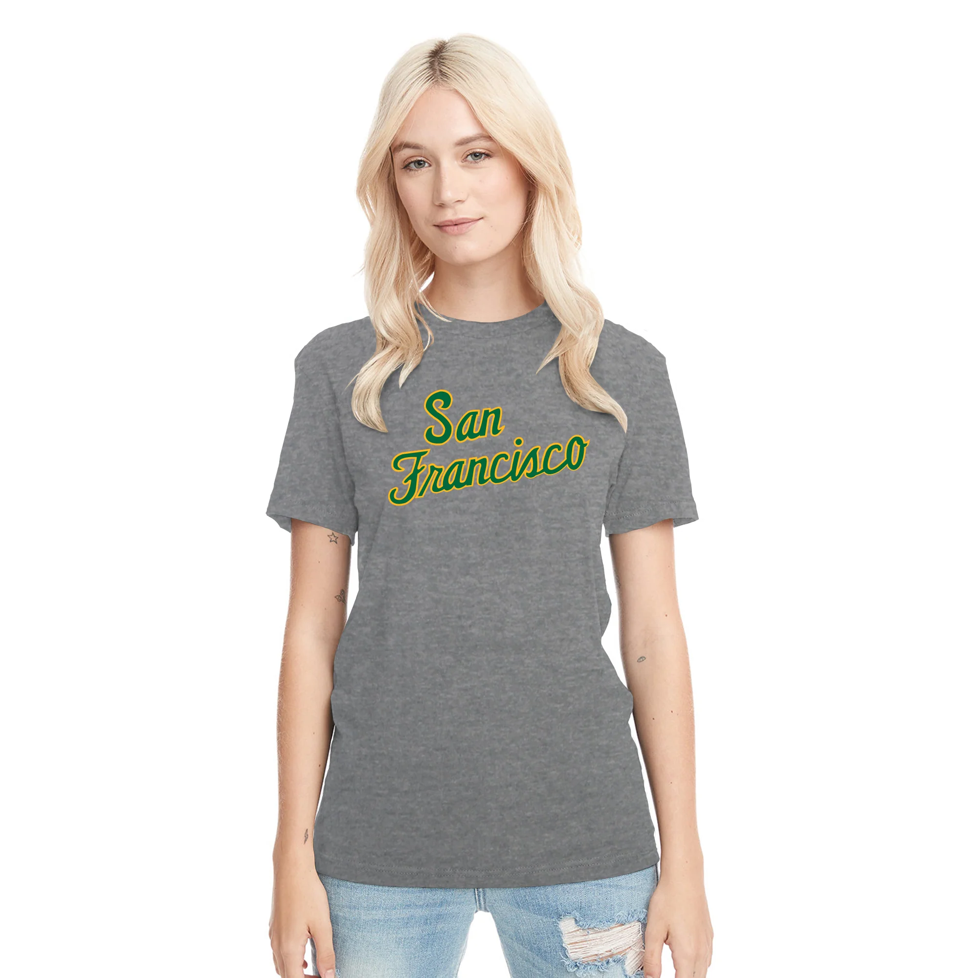 San Francisco Dons Script Logo NLA Triblend T-Shirt - Image 9