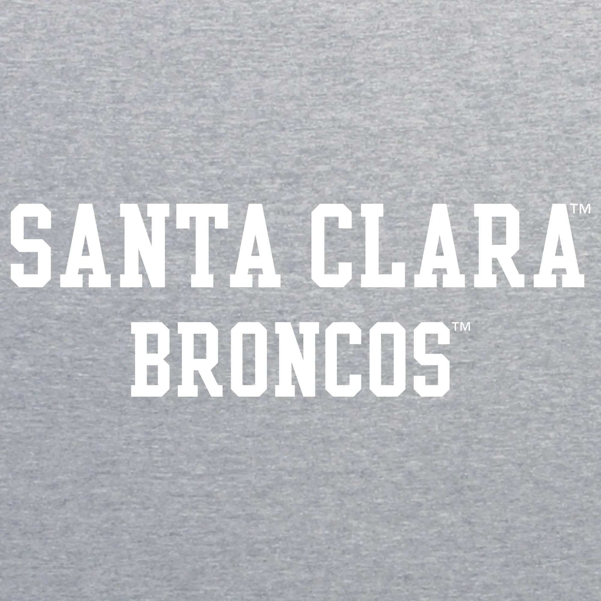 Santa Clara Broncos Basic Block Tank Top - Sport Grey - Image 2