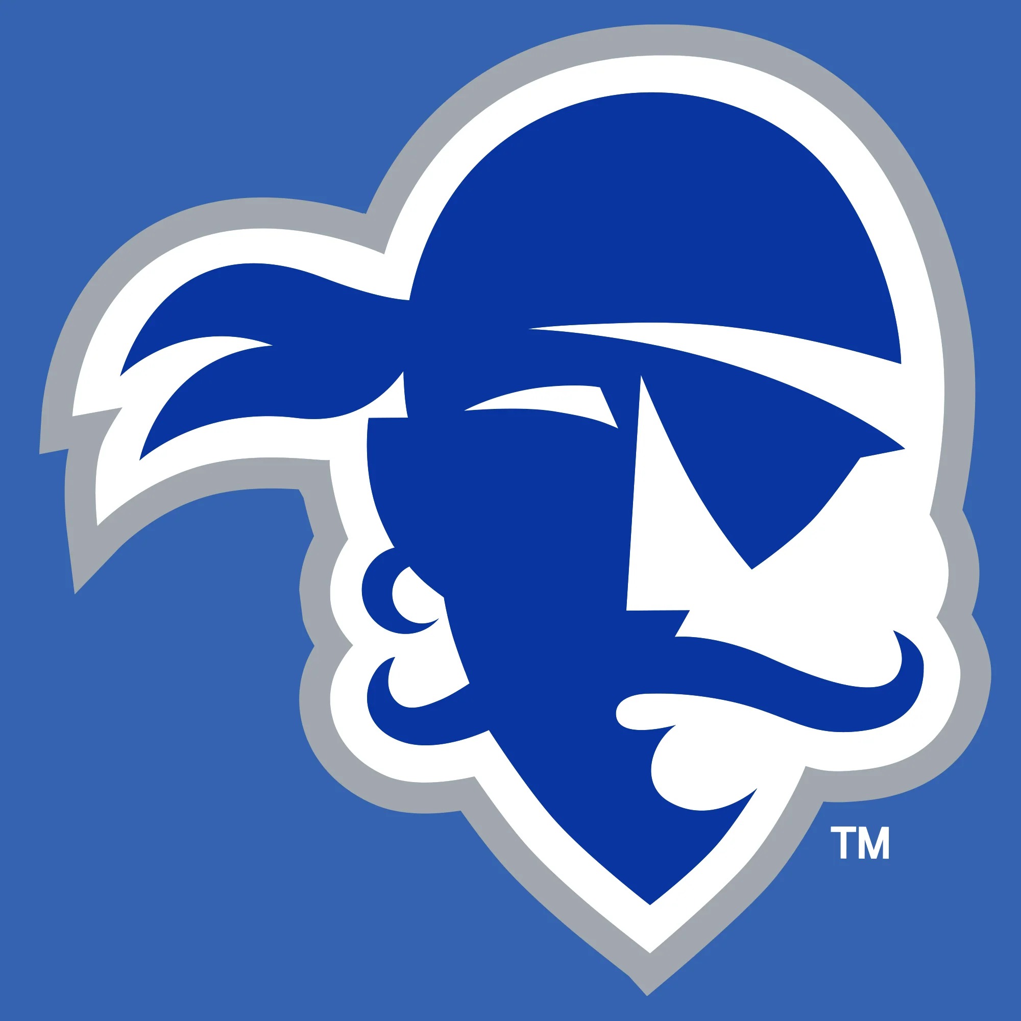 Seton Hall University Pirates Primary Logo Full Zip Hoodie - Royal - Image 2