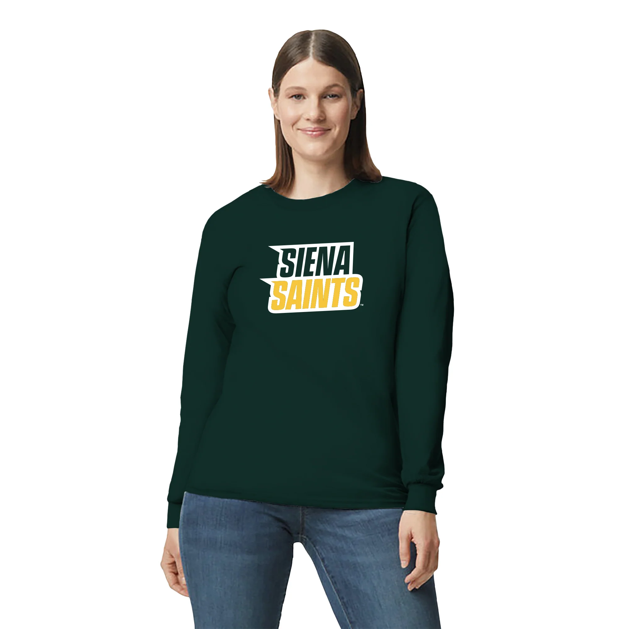 Siena University Basic Block Long Sleeve - Forest - Image 4