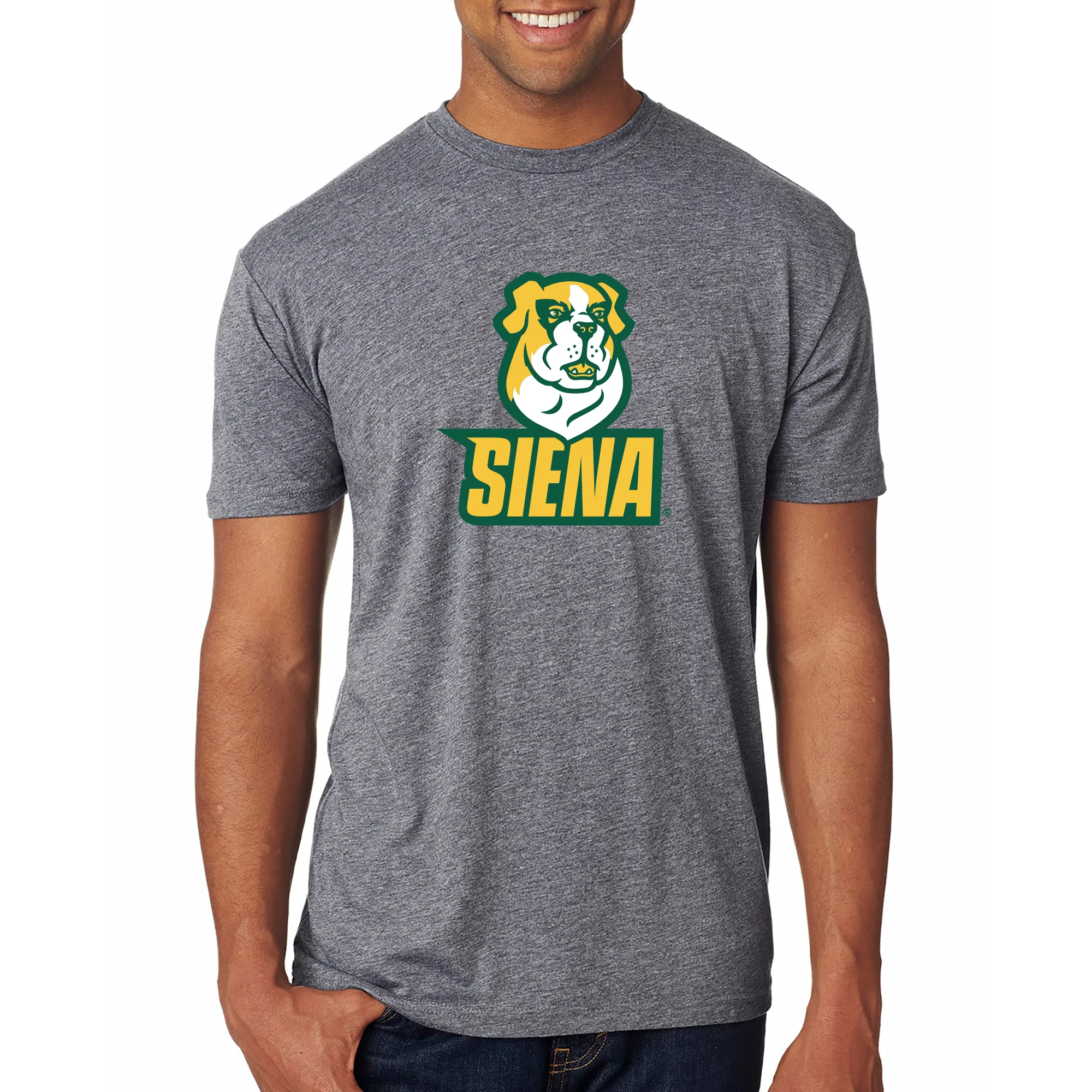 Siena University Primary Logo NLA Triblend T-Shirt - Image 8