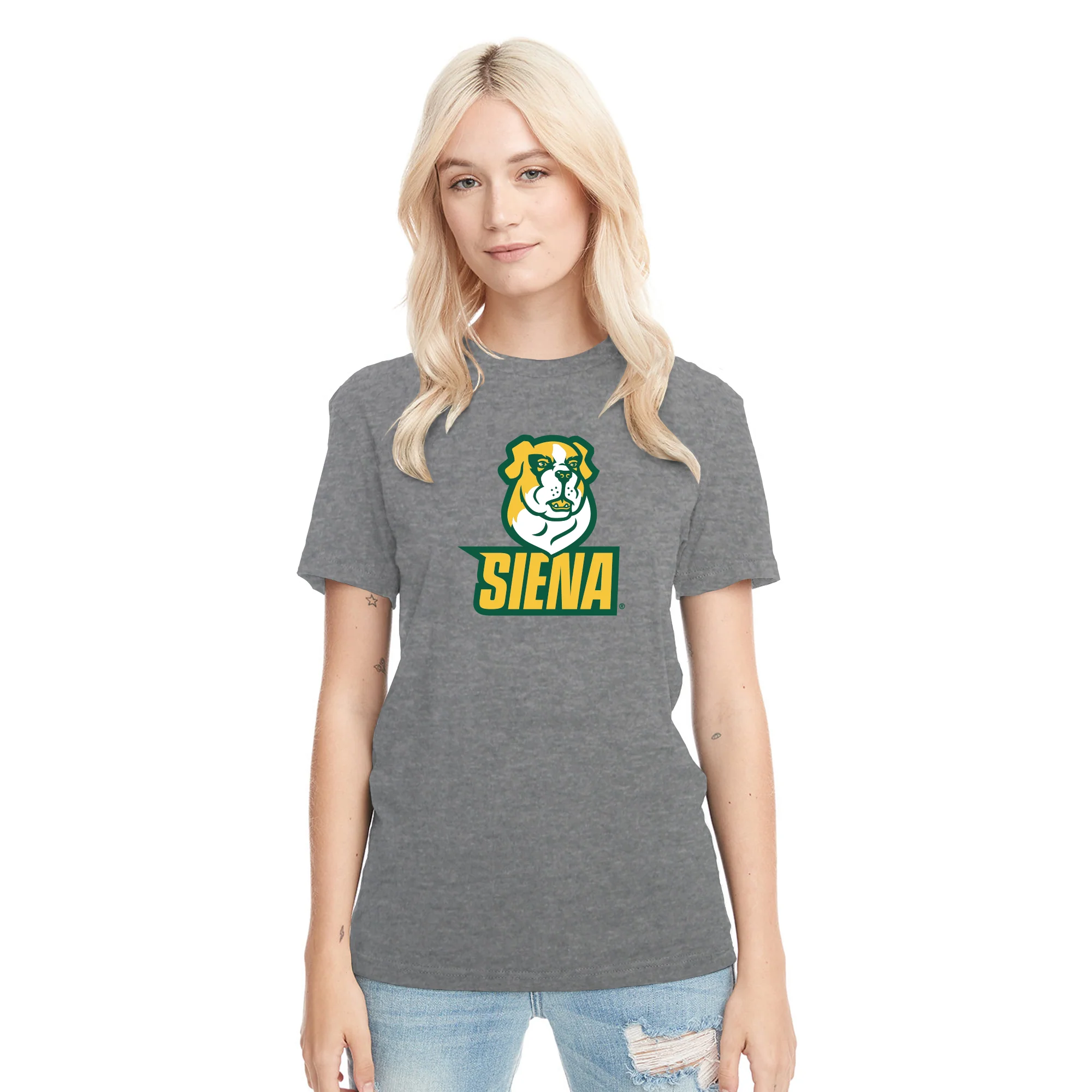 Siena University Primary Logo NLA Triblend T-Shirt - Image 9