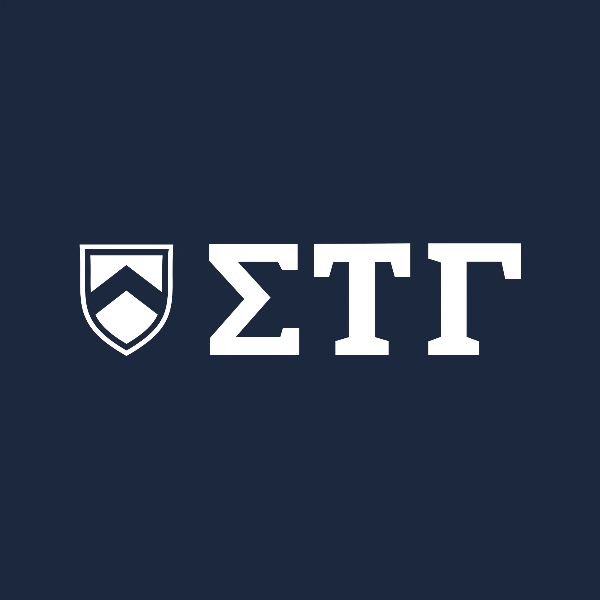 Sigma Tau Gamma Greek Letter Block NLA T-Shirt - Midnight Navy - Image 2