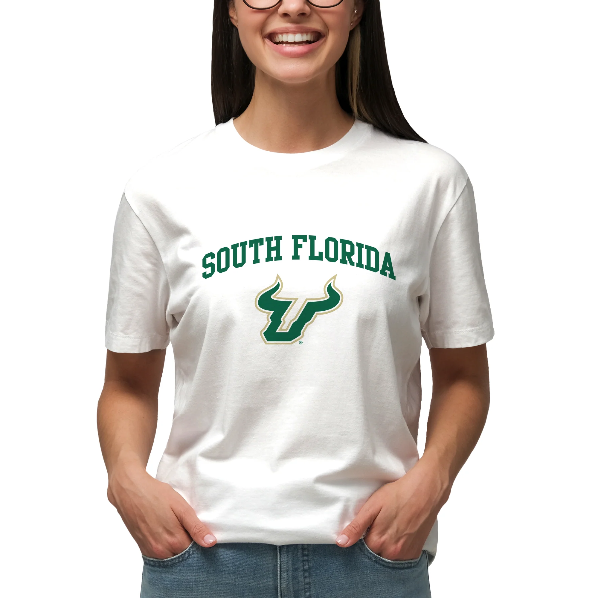 South Florida Bulls Arch Logo T-Shirt - Image 4