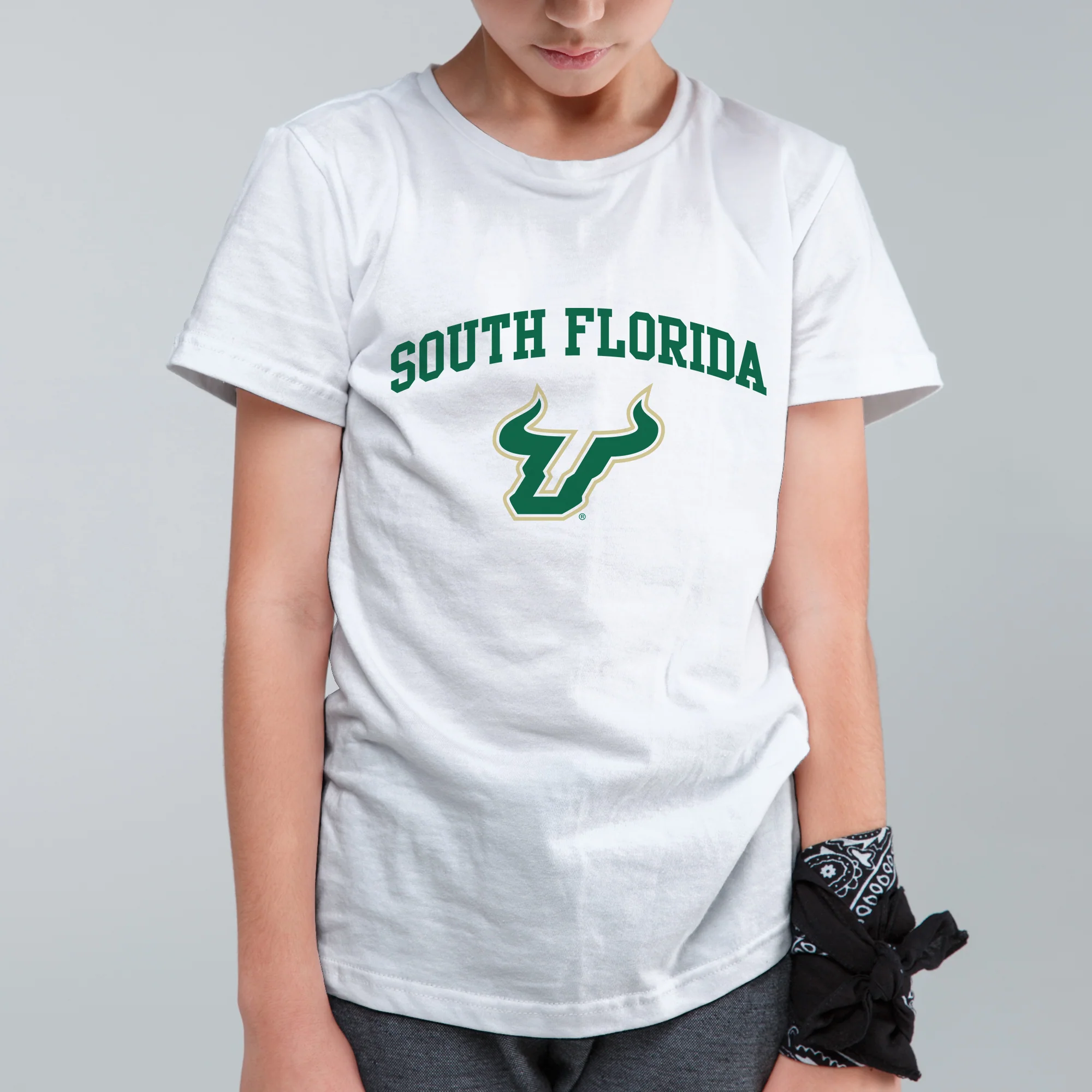 South Florida Bulls Arch Logo Youth T-Shirt - Image 4