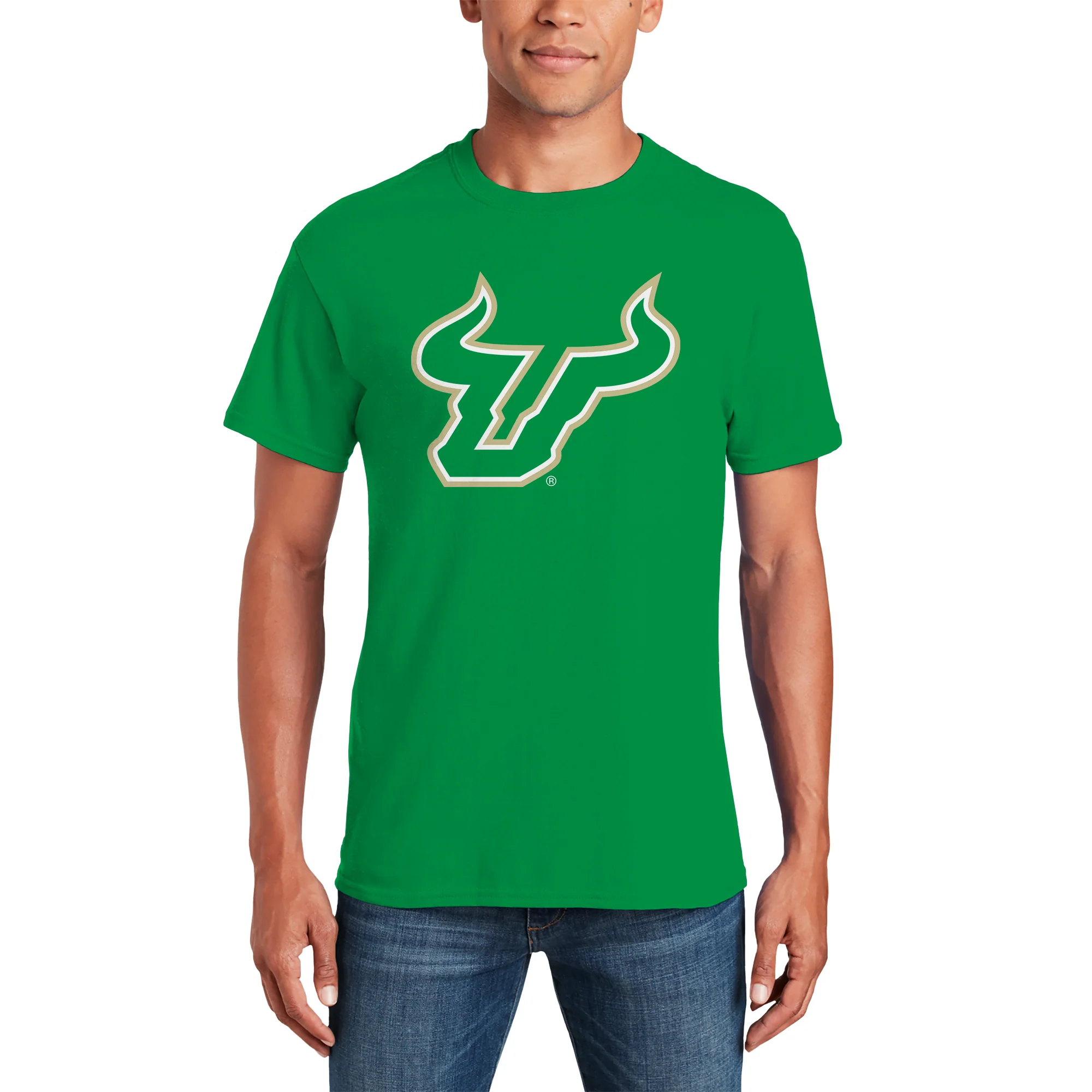 South Florida Bulls Primary Logo T-Shirt - Irish Green - Image 3