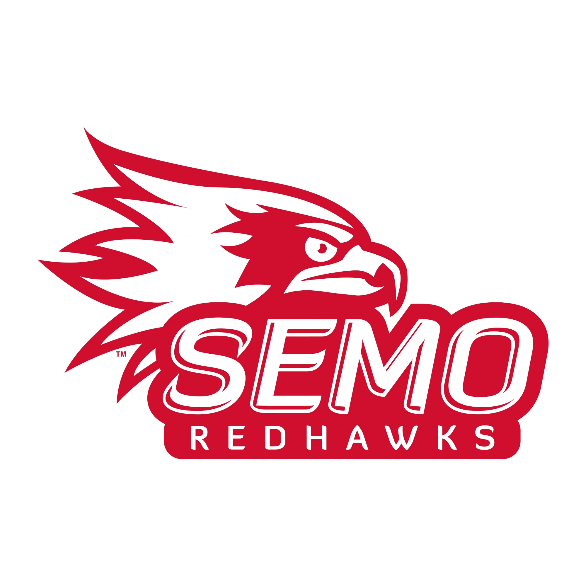 Southeast Missouri State University Redhawks Primary Logo Long Sleeve T-Shirt - White - Image 2