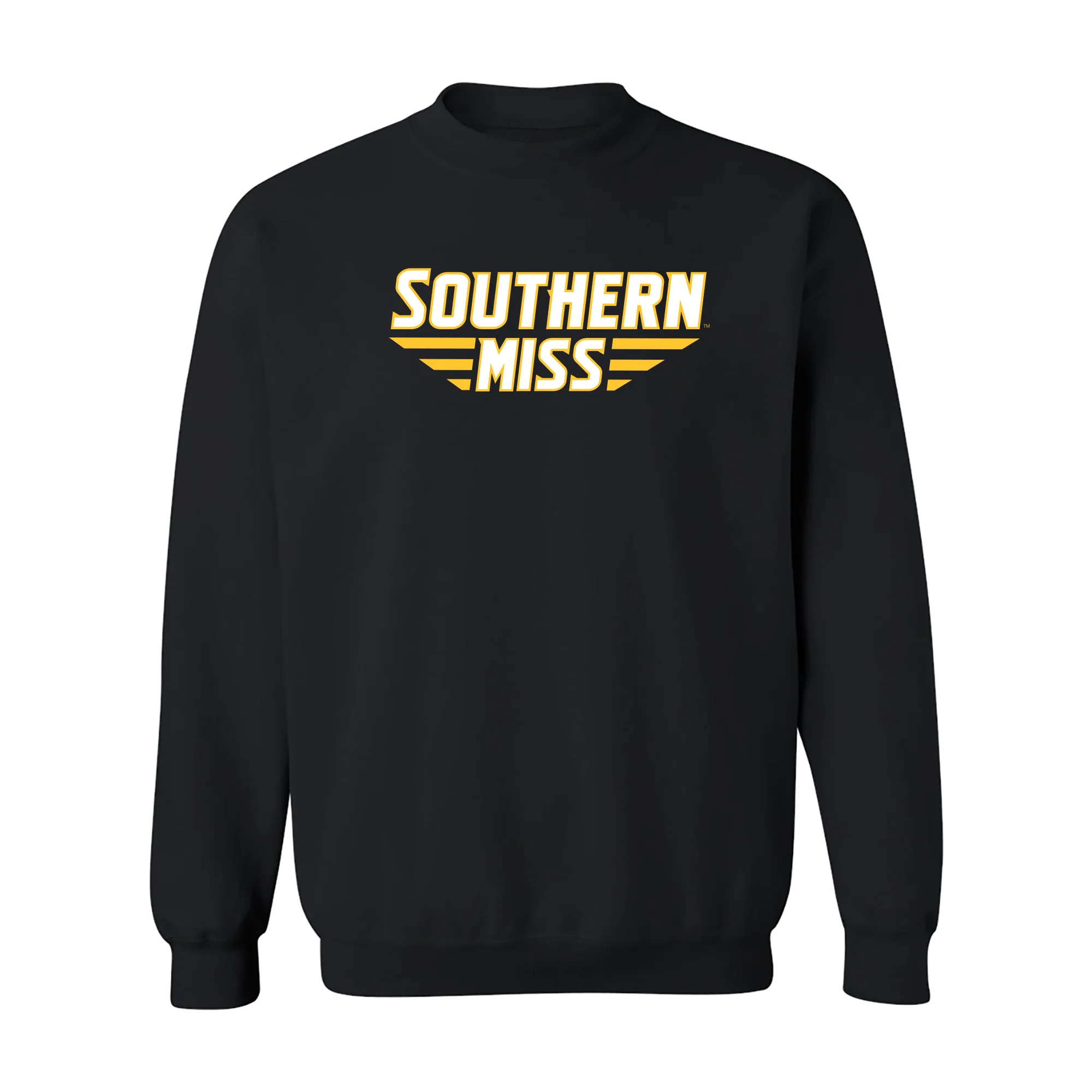 Southern Mississippi Basic Block Crewneck - Black
