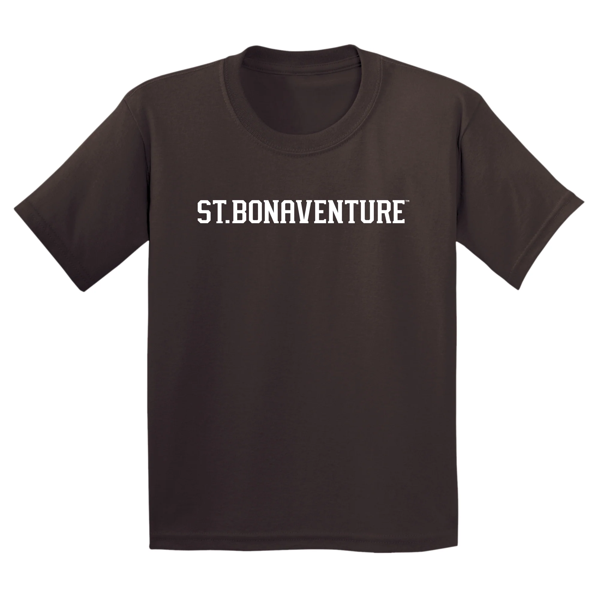 St. Bonaventure Bonnies Basic Block Youth T Shirt - Dark Chocolate