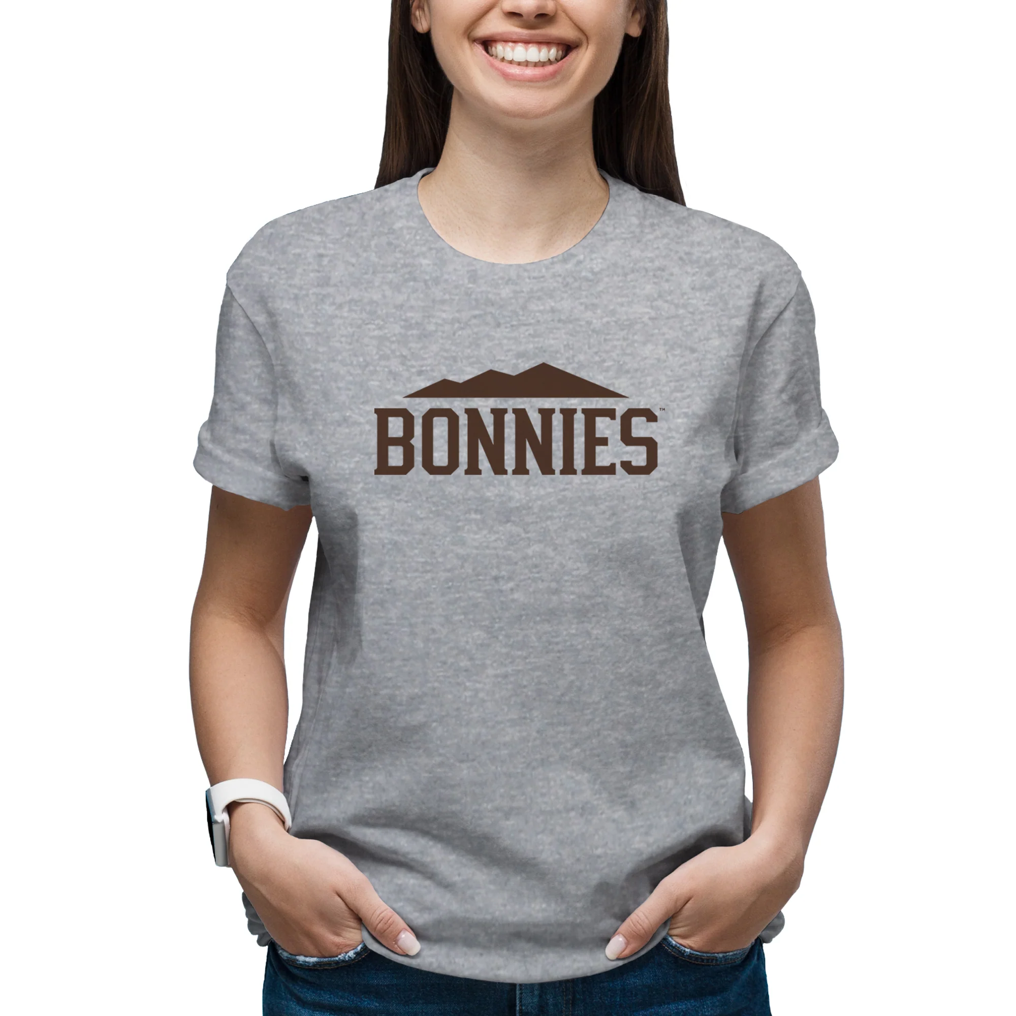St. Bonaventure Secondary Logo T-Shirt - Sport Grey - Image 4