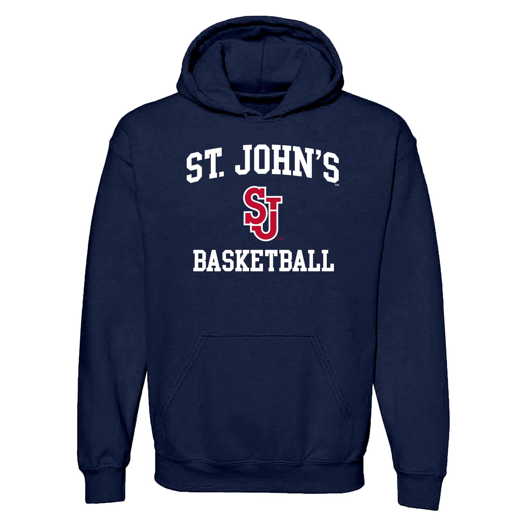 St John's Red Storm Arch Logo Basketball Hoodie - Navy
