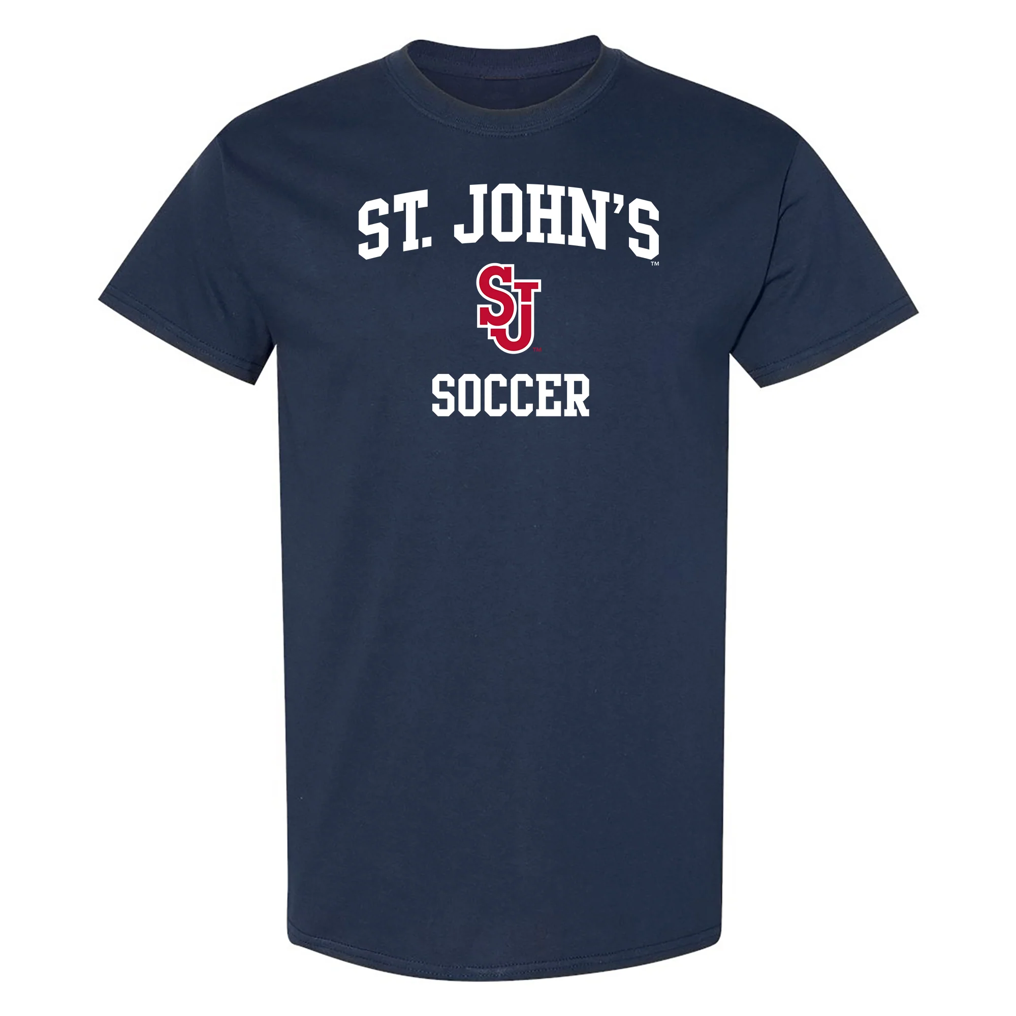 St John's Red Storm Arch Logo Soccer T-Shirt - Navy