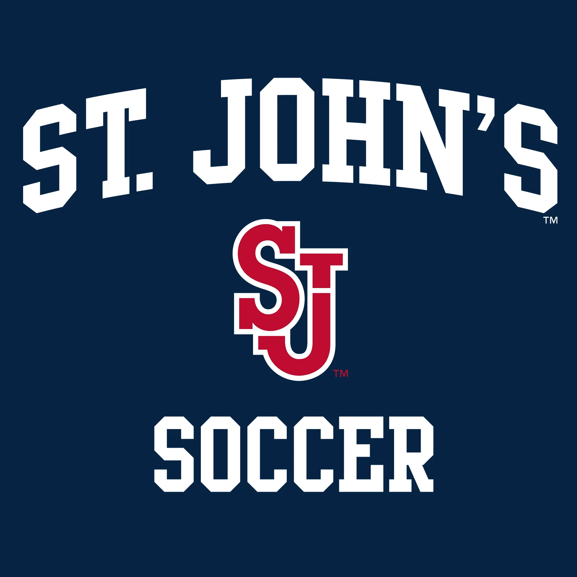 St John's Red Storm Arch Logo Soccer T-Shirt - Navy - Image 2