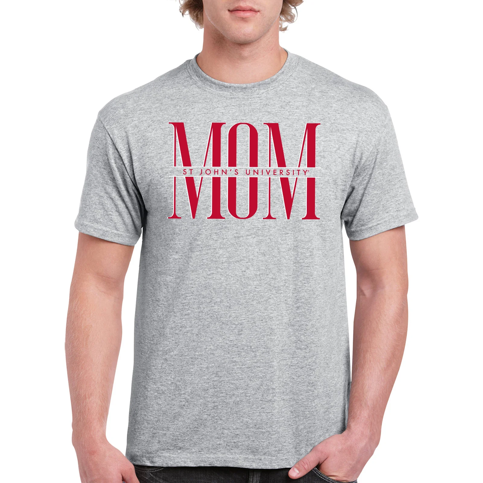 St John's Red Storm Classic Mom T-Shirt - Sport Grey - Image 3