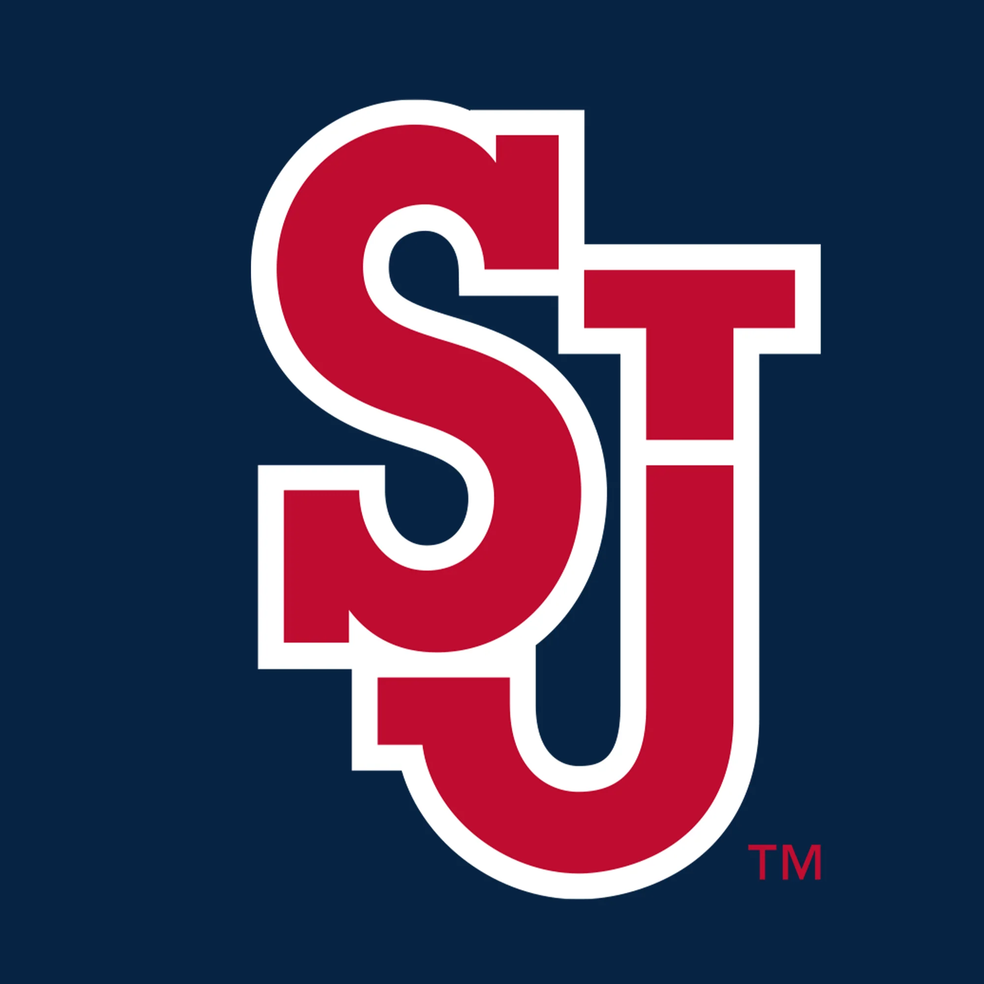 St John's Red Storm Primary Logo Sweatpants - Navy - Image 2