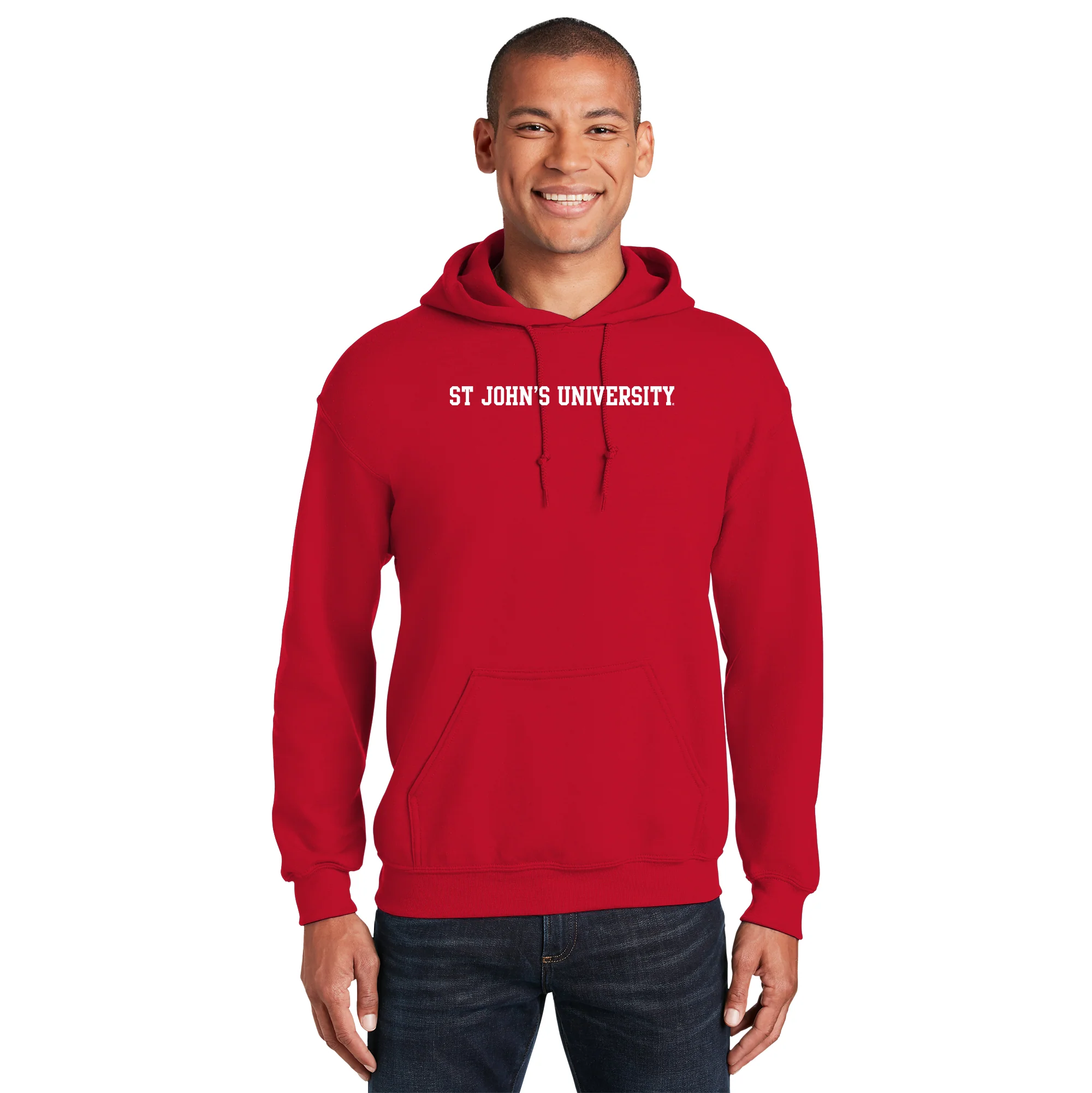 St John's University Red Storm Basic Block Hoodie - Red - Image 3