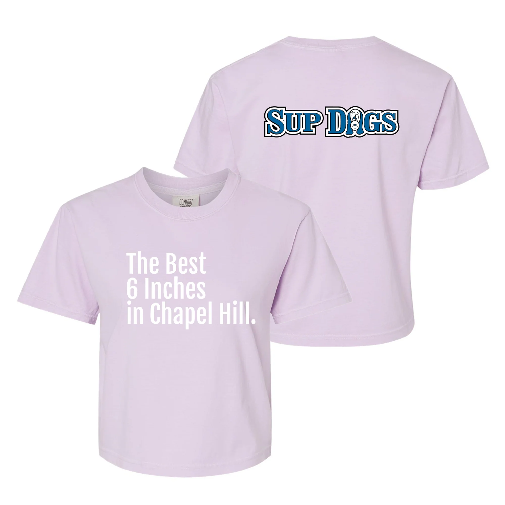Sup Dogs Best 6 Inches Womens Comfort Colors Boxy Tee - Orchid