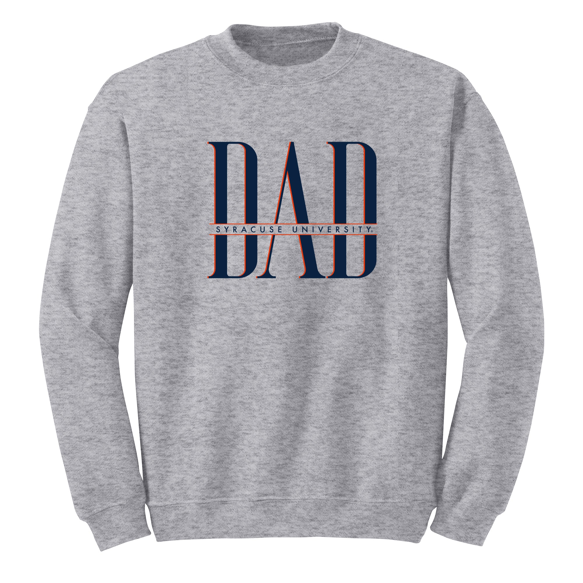 Syracuse Classic Dad Crewneck - Sport Grey