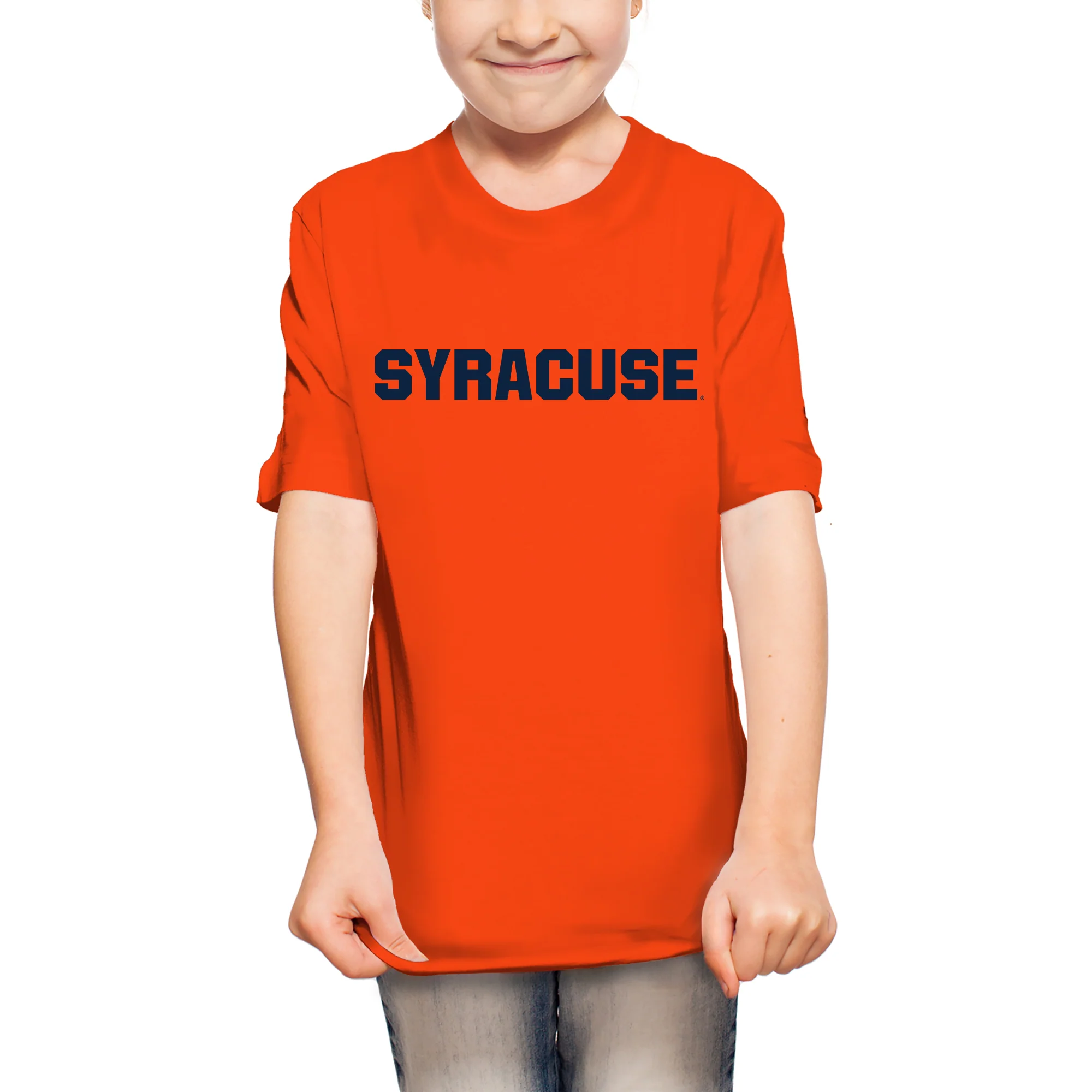 Syracuse Oranges Basic Block Youth T-Shirt - Orange - Image 4