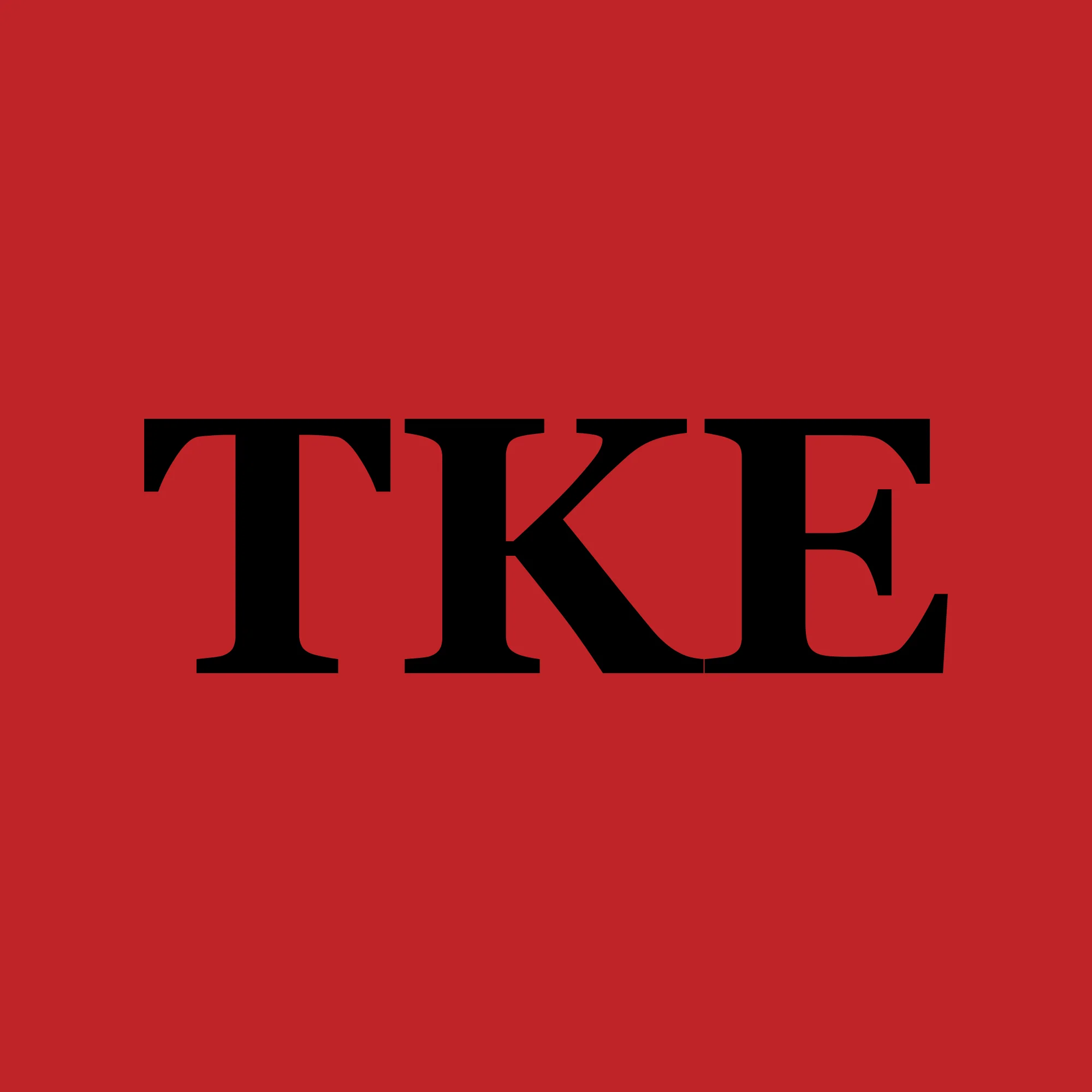 Tau Kappa Epsilon Greek Letter Block Hoodie - Red - Image 2