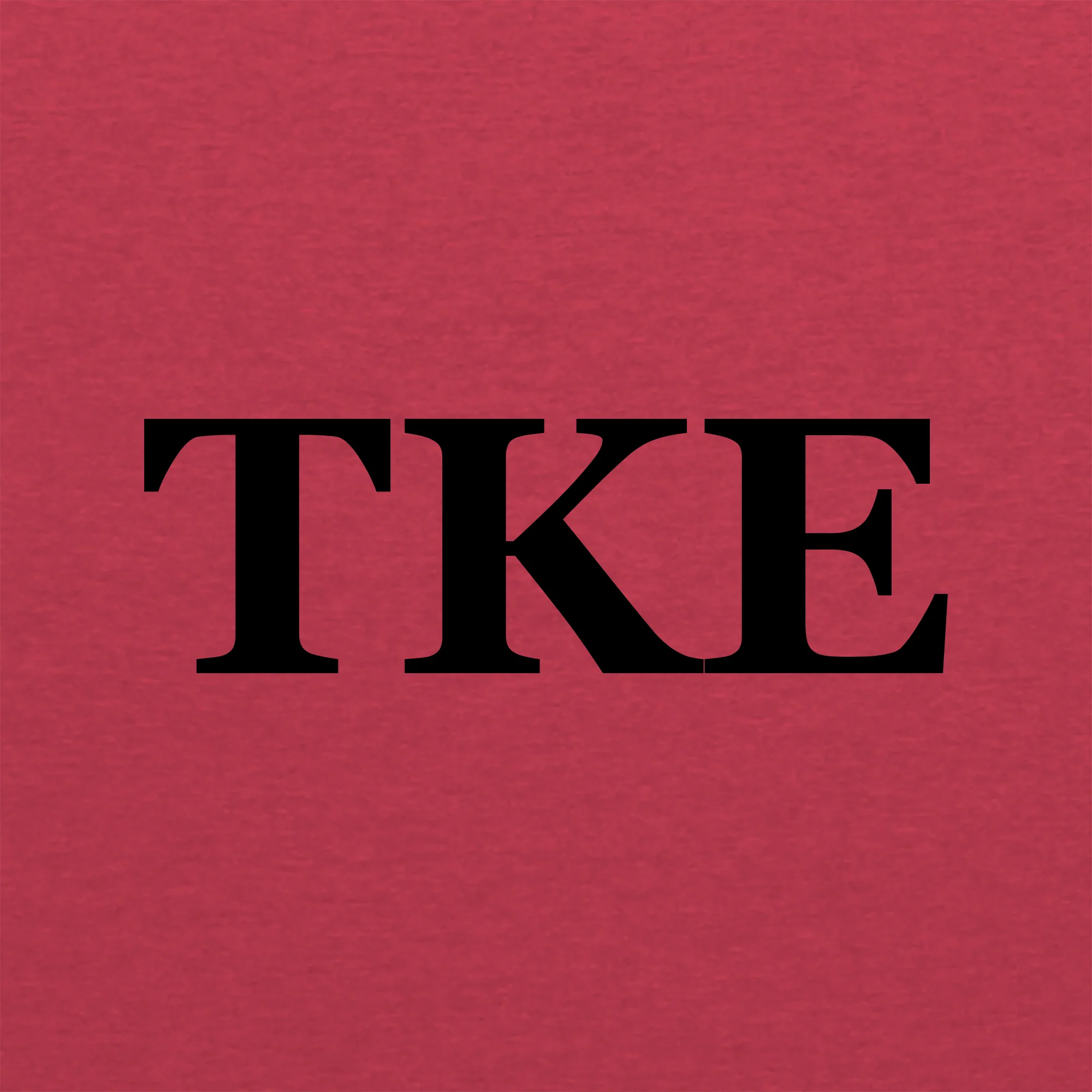 Tau Kappa Epsilon Greek Letter Block Triblend T-Shirt - Vintage Red - Image 2