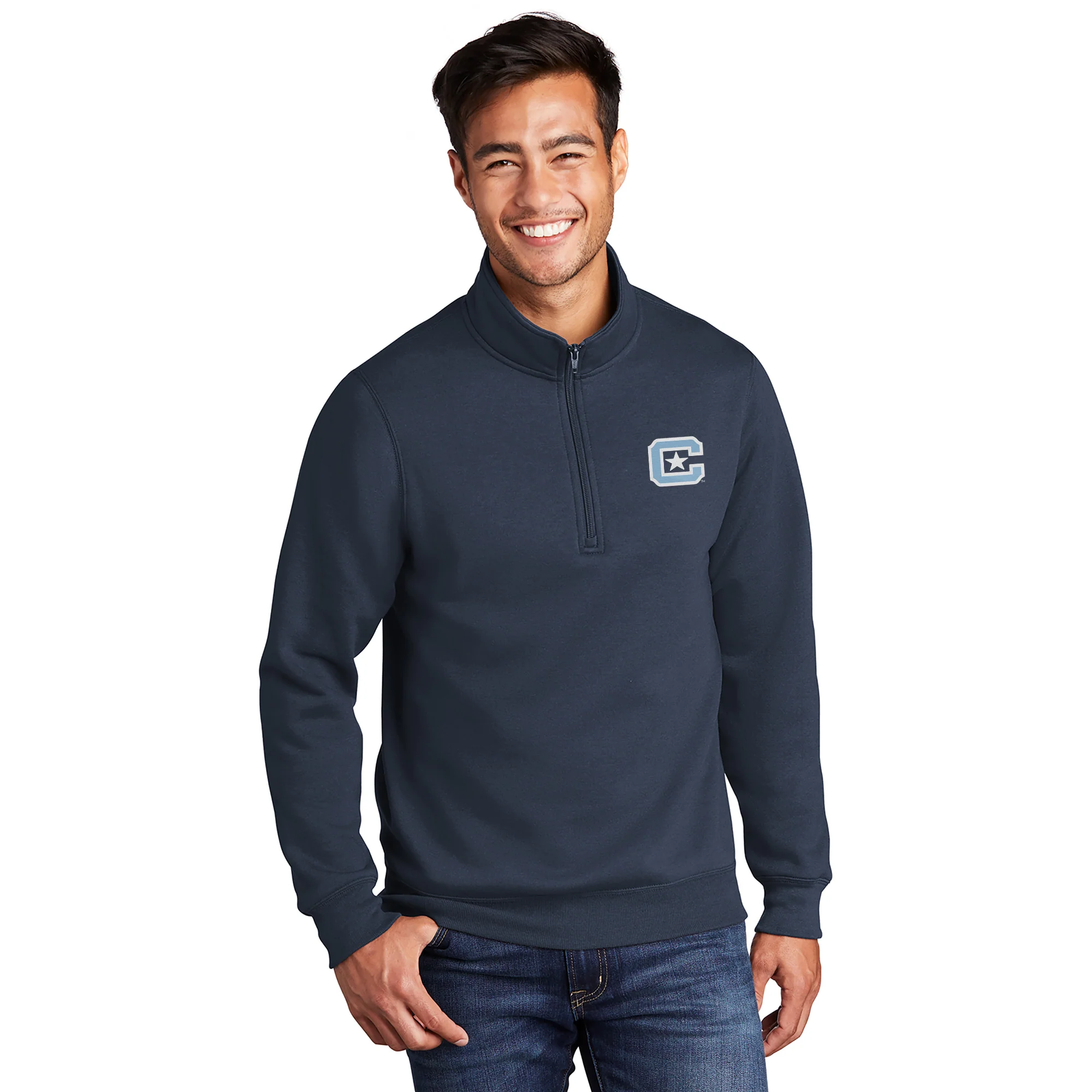 The Citadel Logo LC EMB 1/4 Zip - Image 4