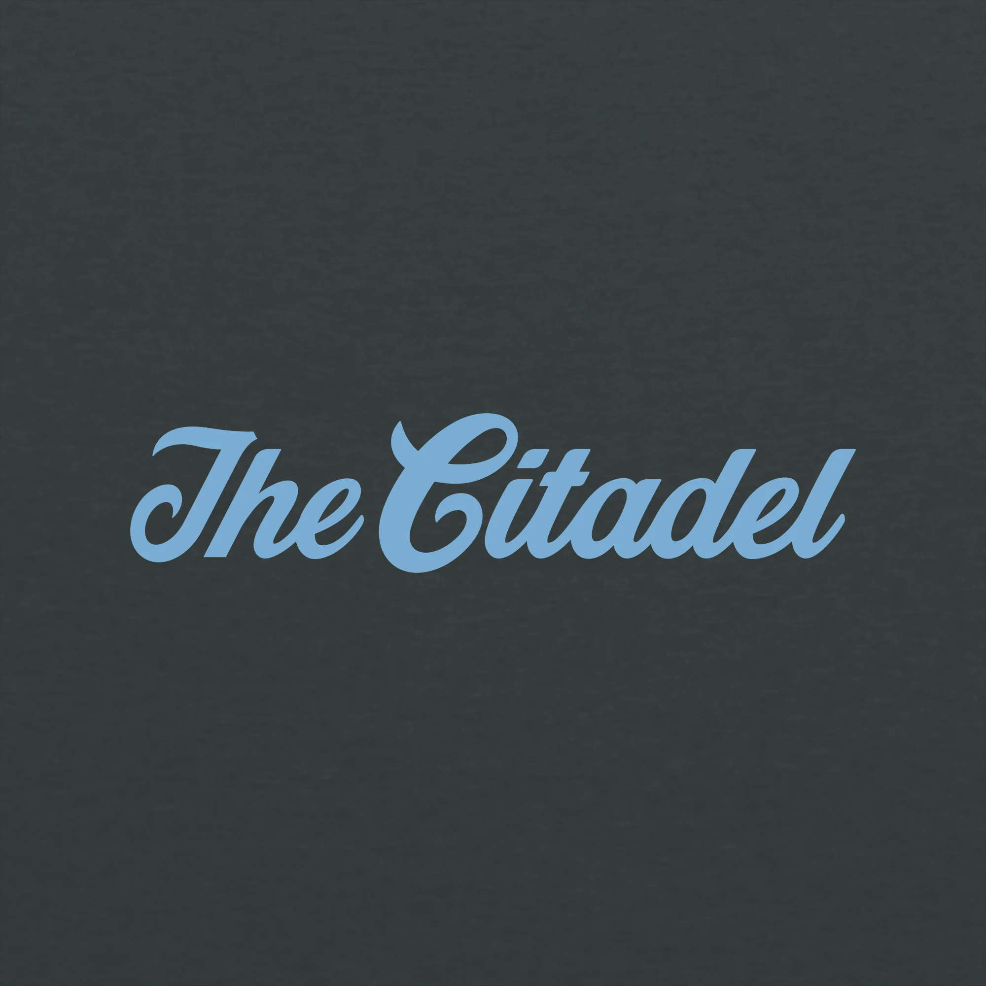 The Citadel Script Wordmark Hoodie - Dark Heather - Image 2