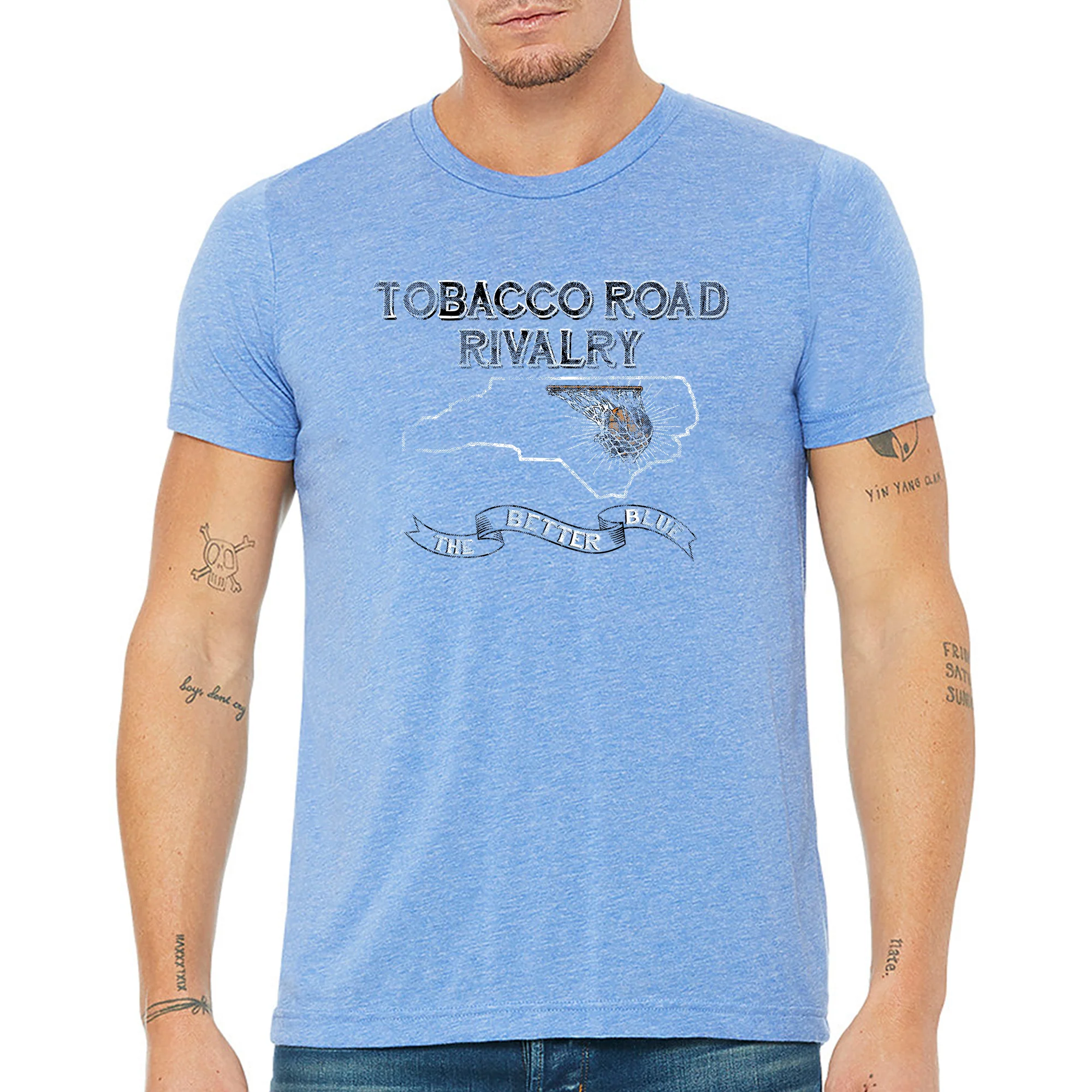 Tobacco Road Rivalry - Blue Triblend - Image 4