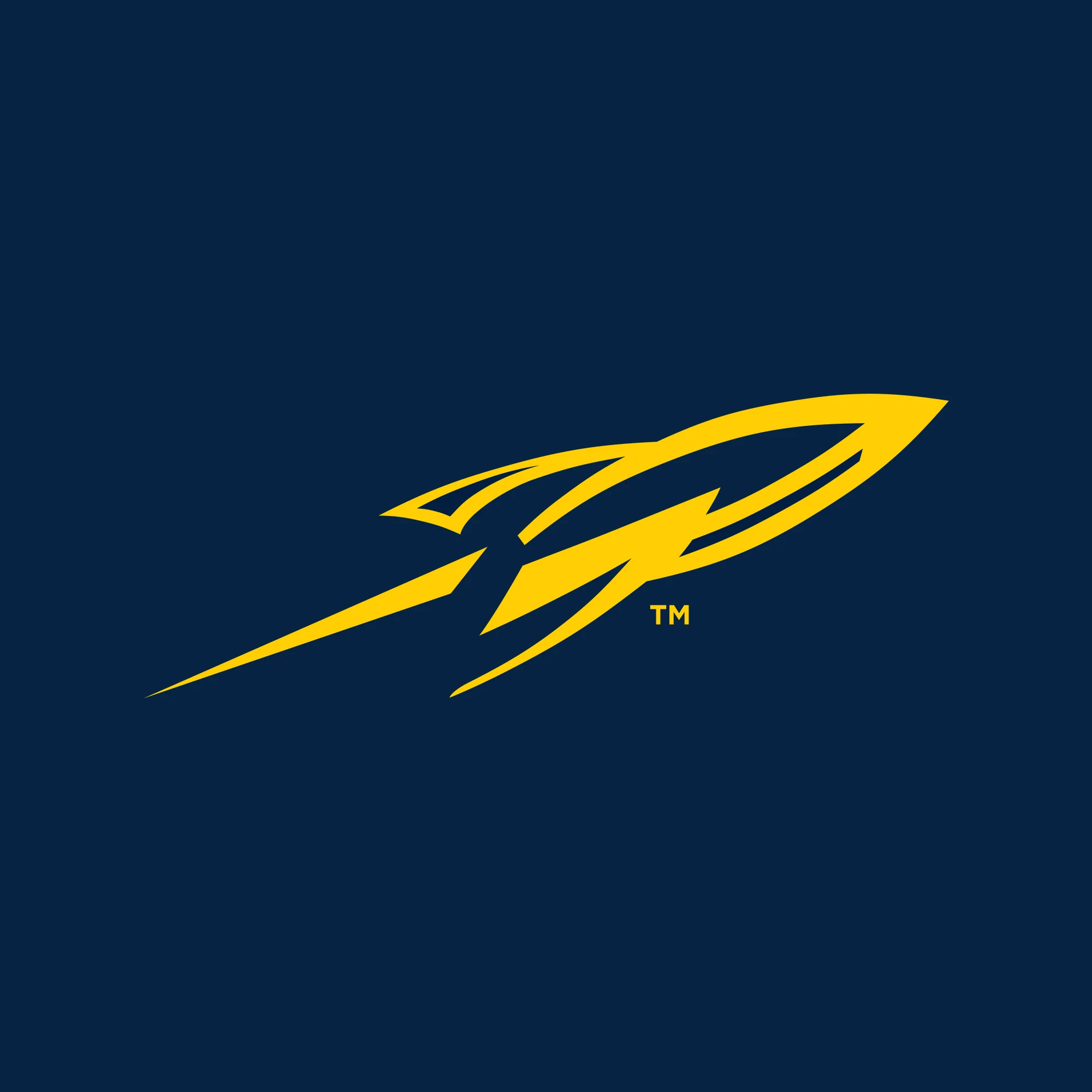 University of Toledo Rockets Primary Logo Left Chest 1/4 Zip Sweatshirt - Navy - Image 2