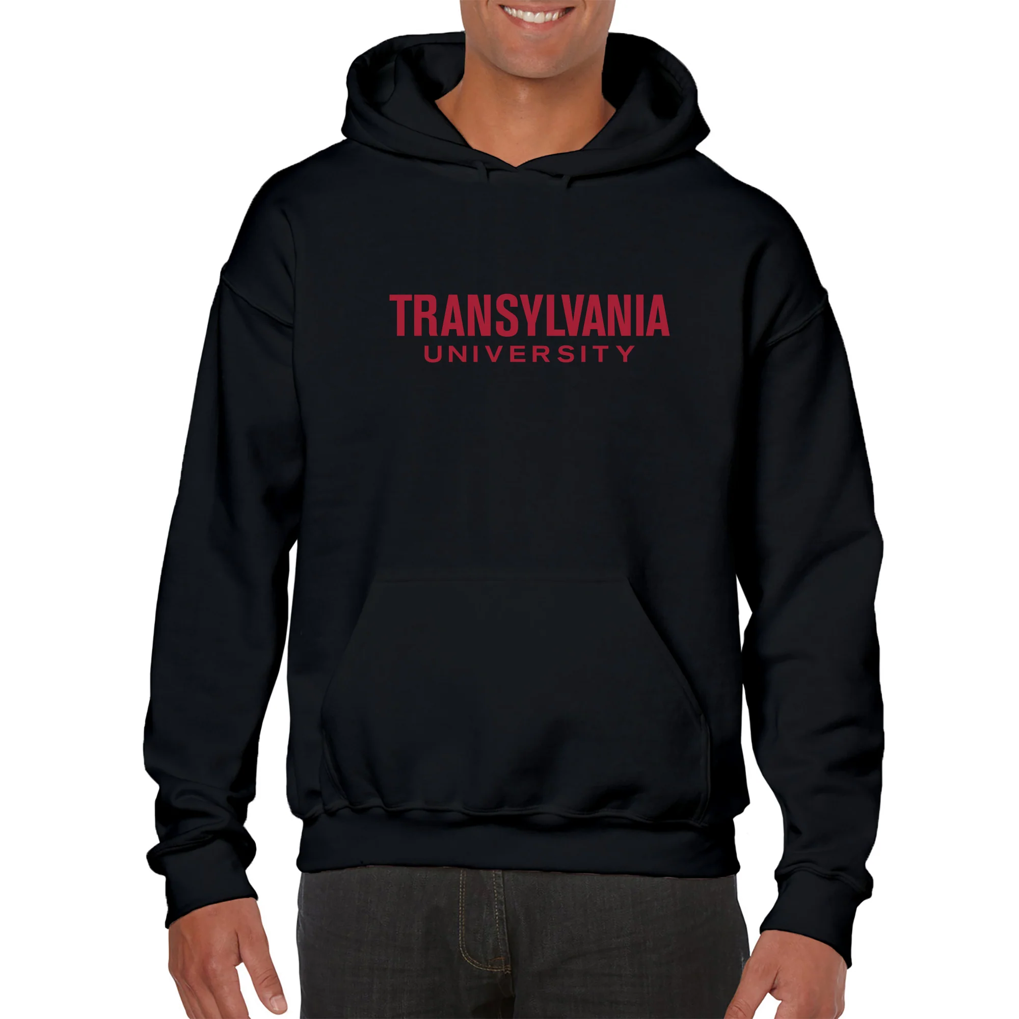 Transylvania University Pioneers Basic Block Heavy Blend Hoodie - Black - Image 3