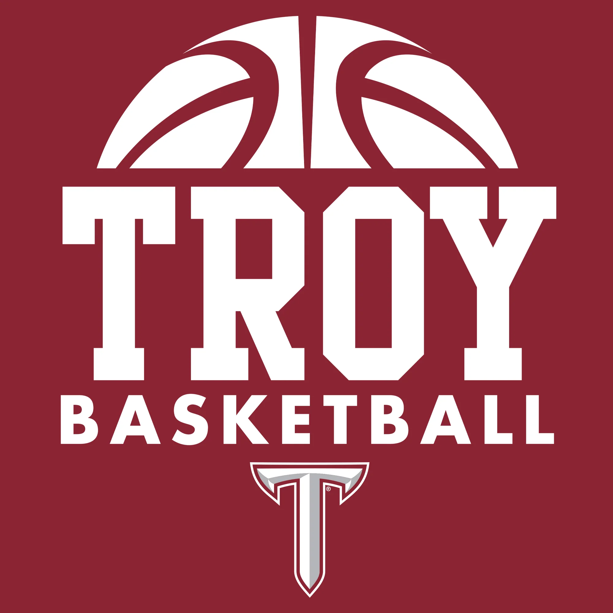 Troy Trojans Basketball Hype T-Shirt - Cardinal - Image 2