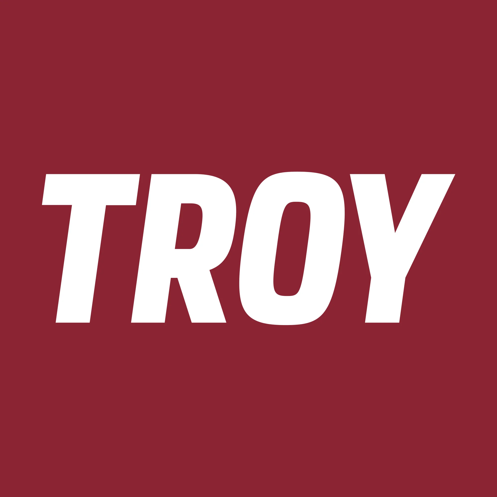 Troy University Trojans Basic Block Cotton T-Shirt - Cardinal - Image 2