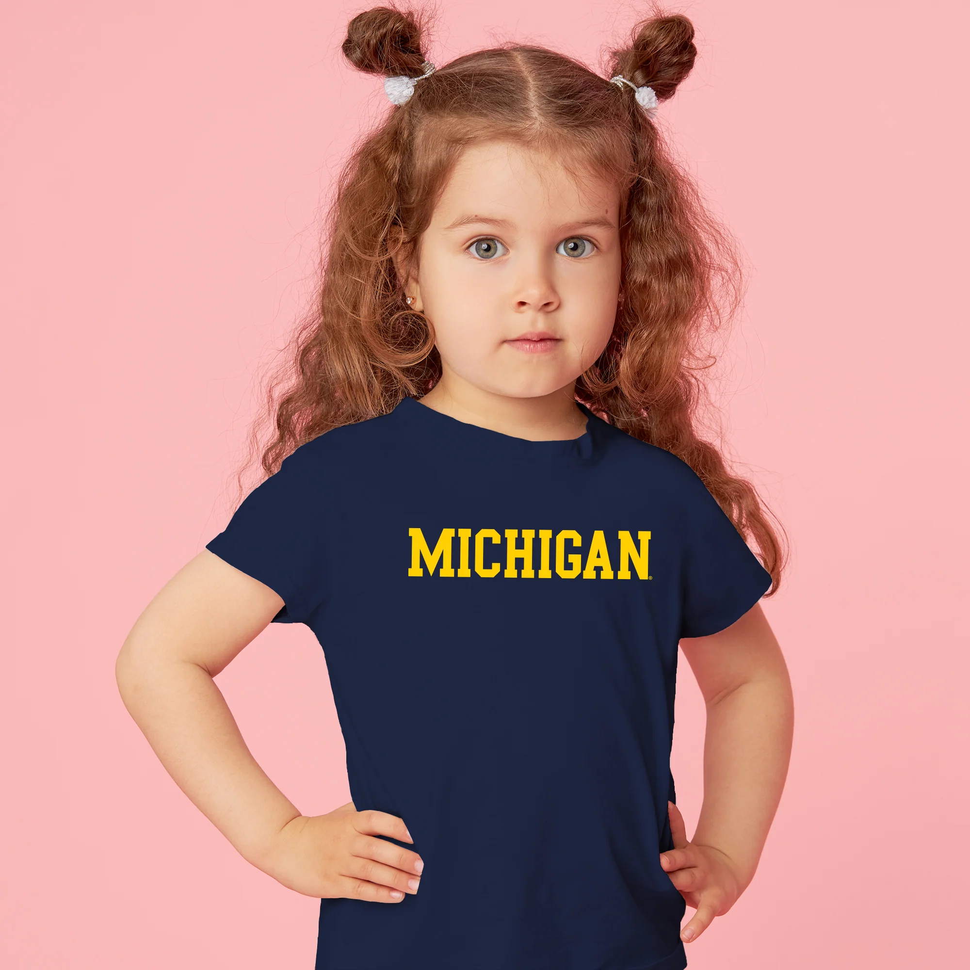 UGP Block Michigan Toddler Tee - Navy - Image 4