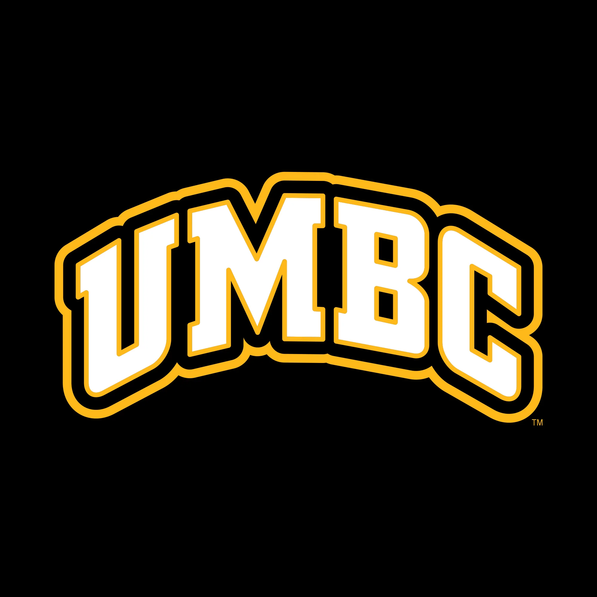 University of Maryland Baltimore County Retrievers Basic Block Crewneck Sweatshirt - Black - Image 2