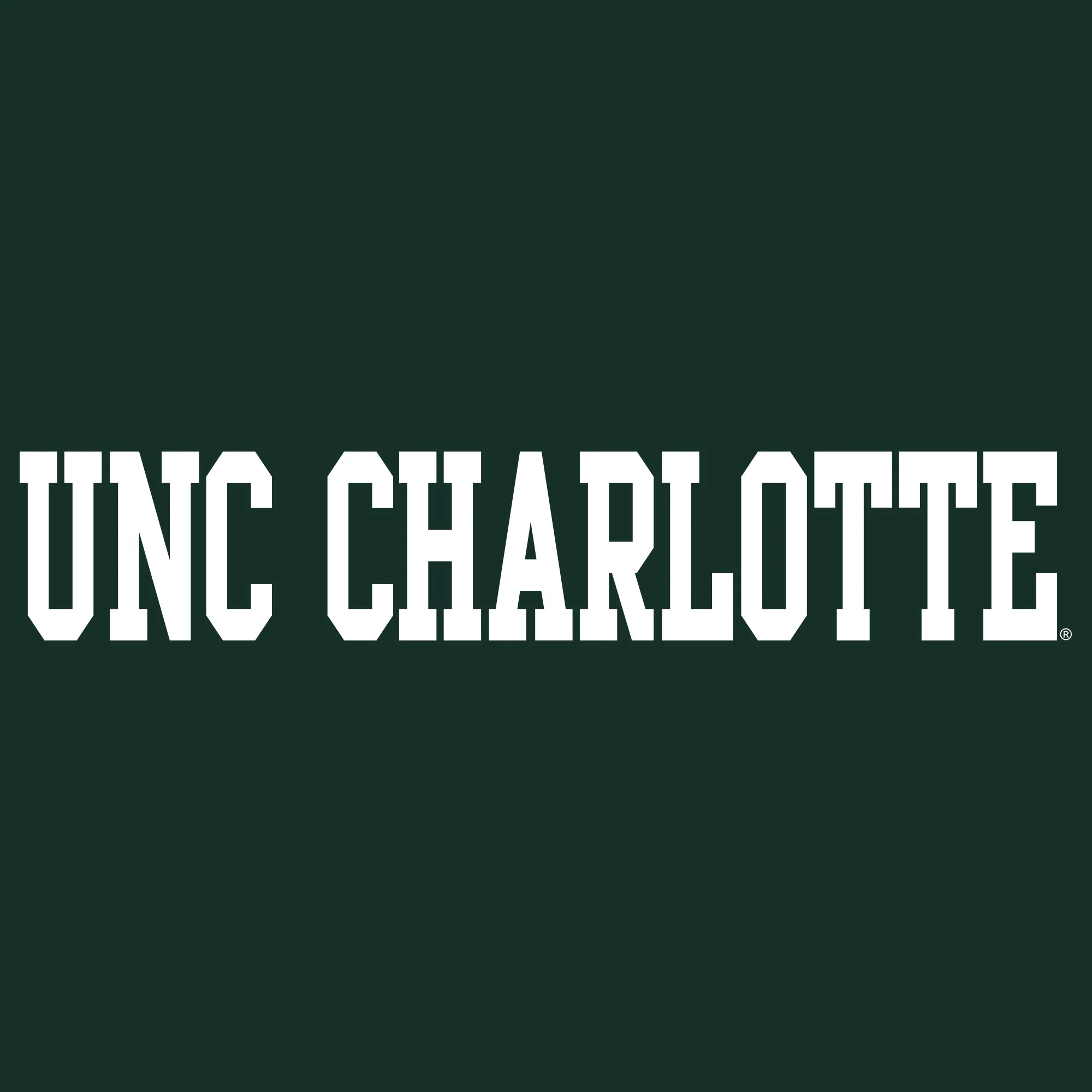 UNC Charlotte Forty-Niners Basic Block Long Sleeve T Shirt - Forest - Image 2