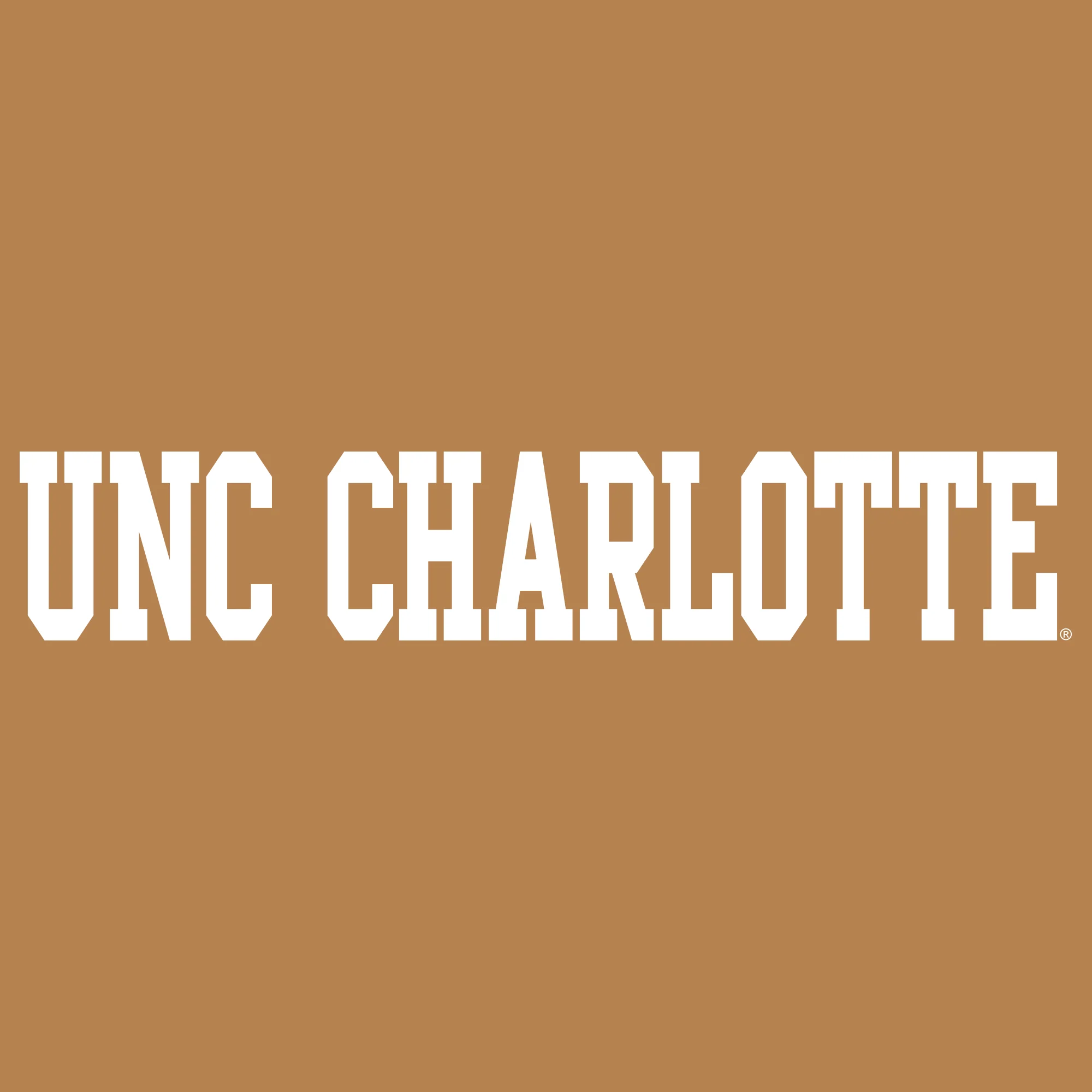 UNC Charlotte Forty-Niners Basic Block Short Sleeve T Shirt - Old Gold - Image 2