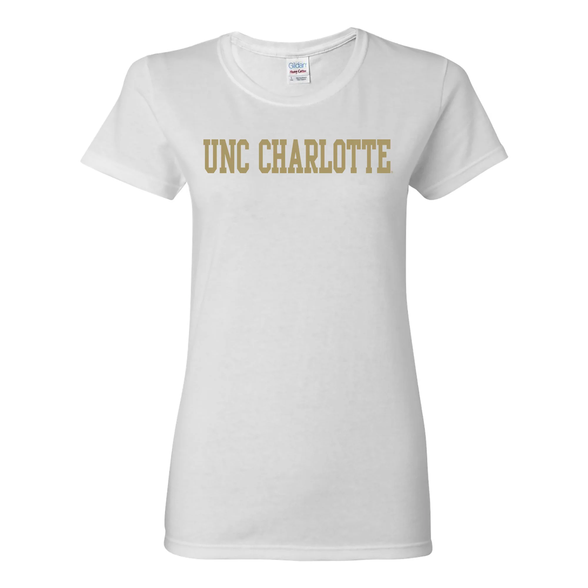 UNC Charlotte Forty-Niners Basic Block Womens Short Sleeve T Shirt - White