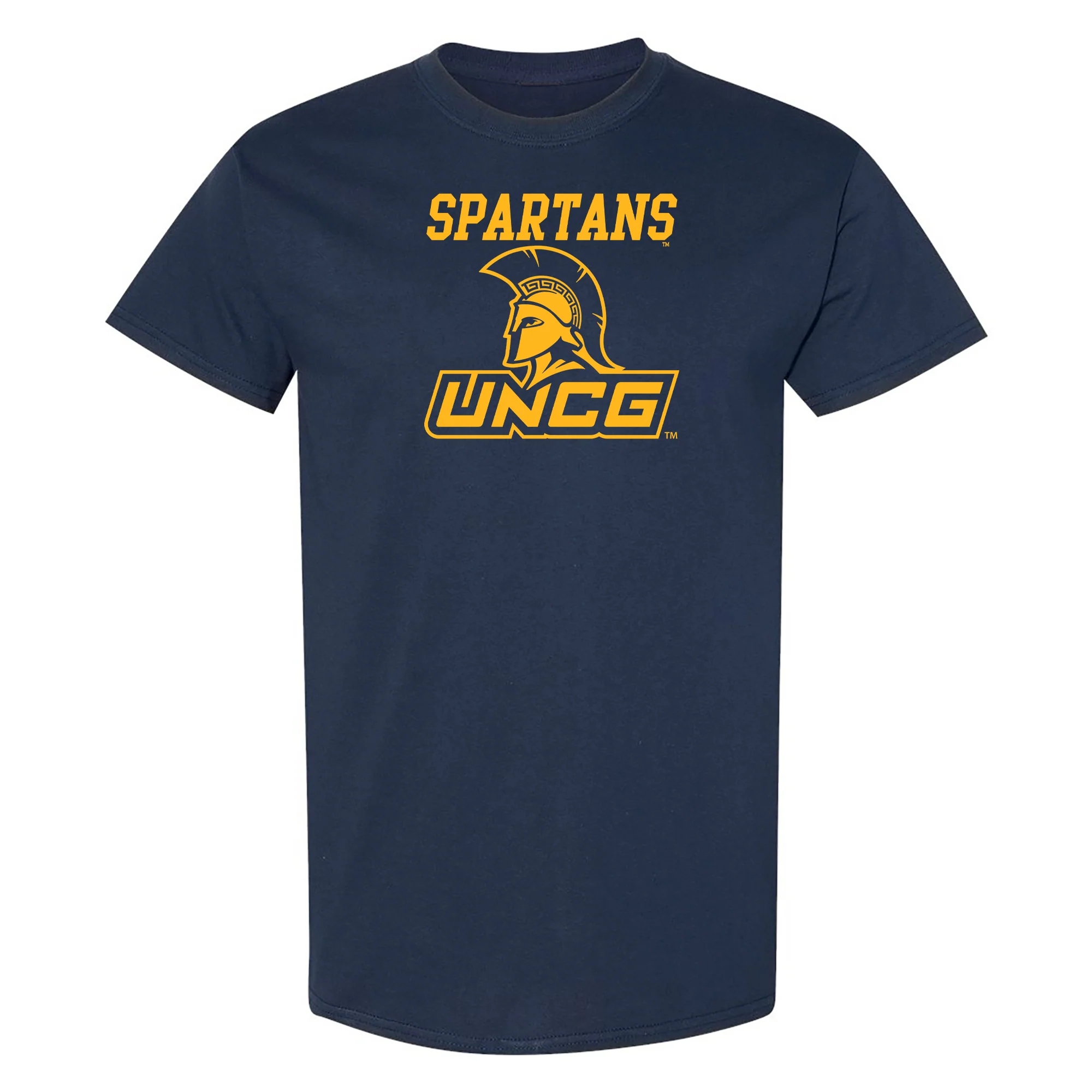 UNC Greensboro Spartans Arch Logo T-Shirt - Navy