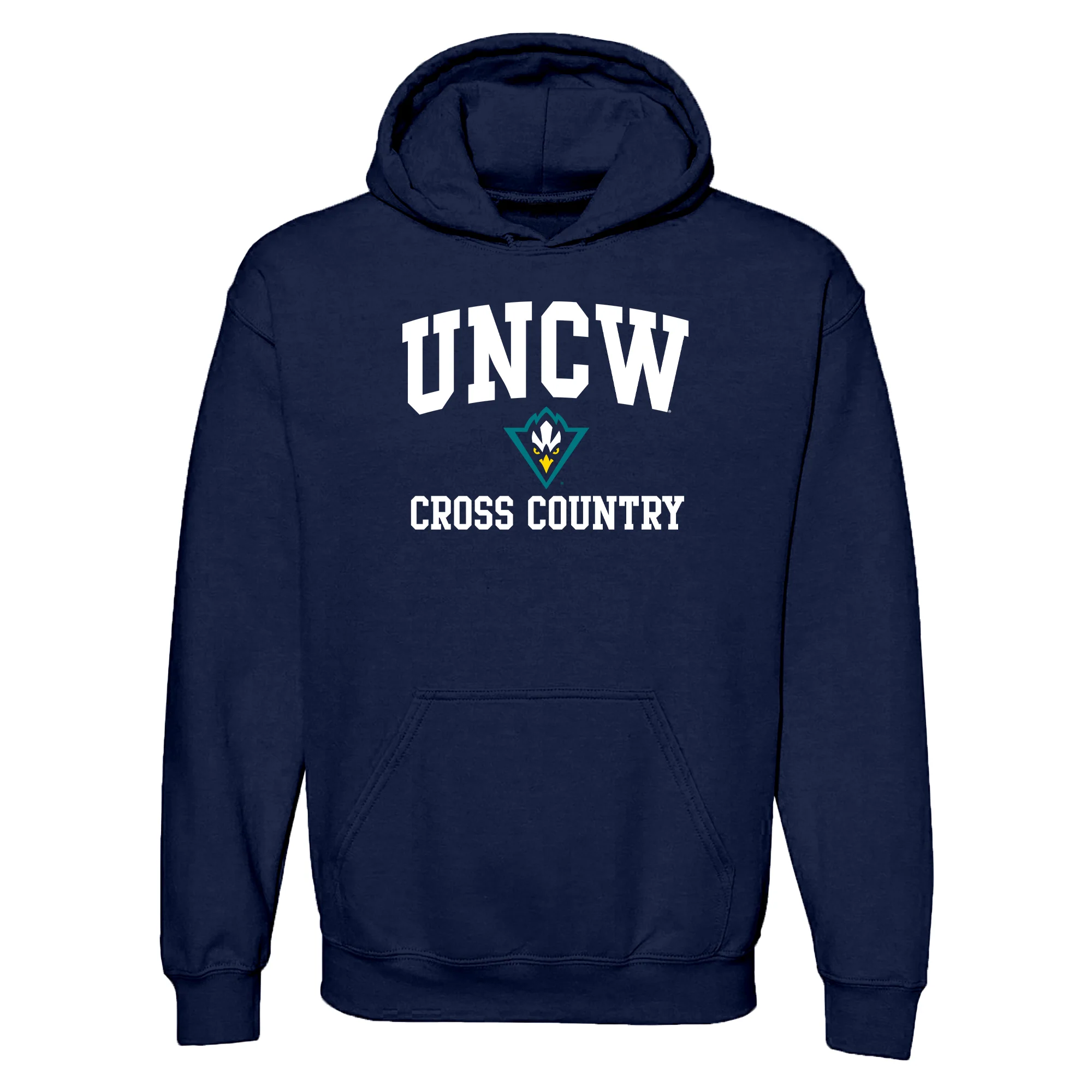 UNC Wilmington Seahawks Arch Logo Cross Country Hoodie - Navy