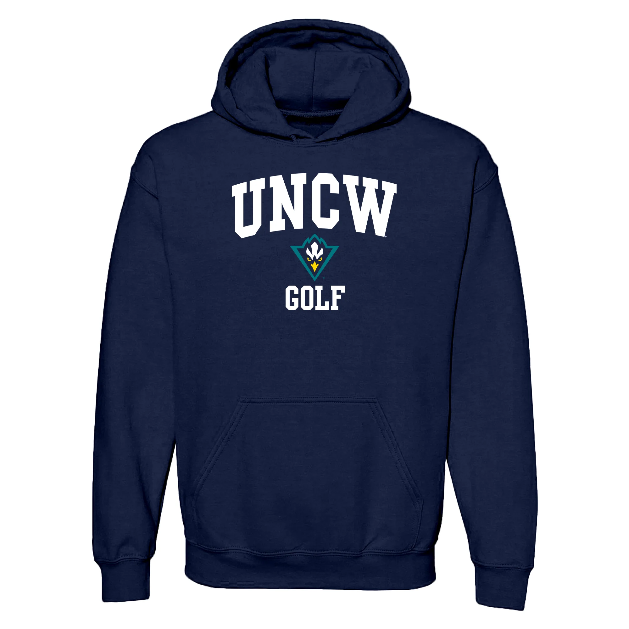 UNC Wilmington Seahawks Arch Logo Golf Hoodie - Navy