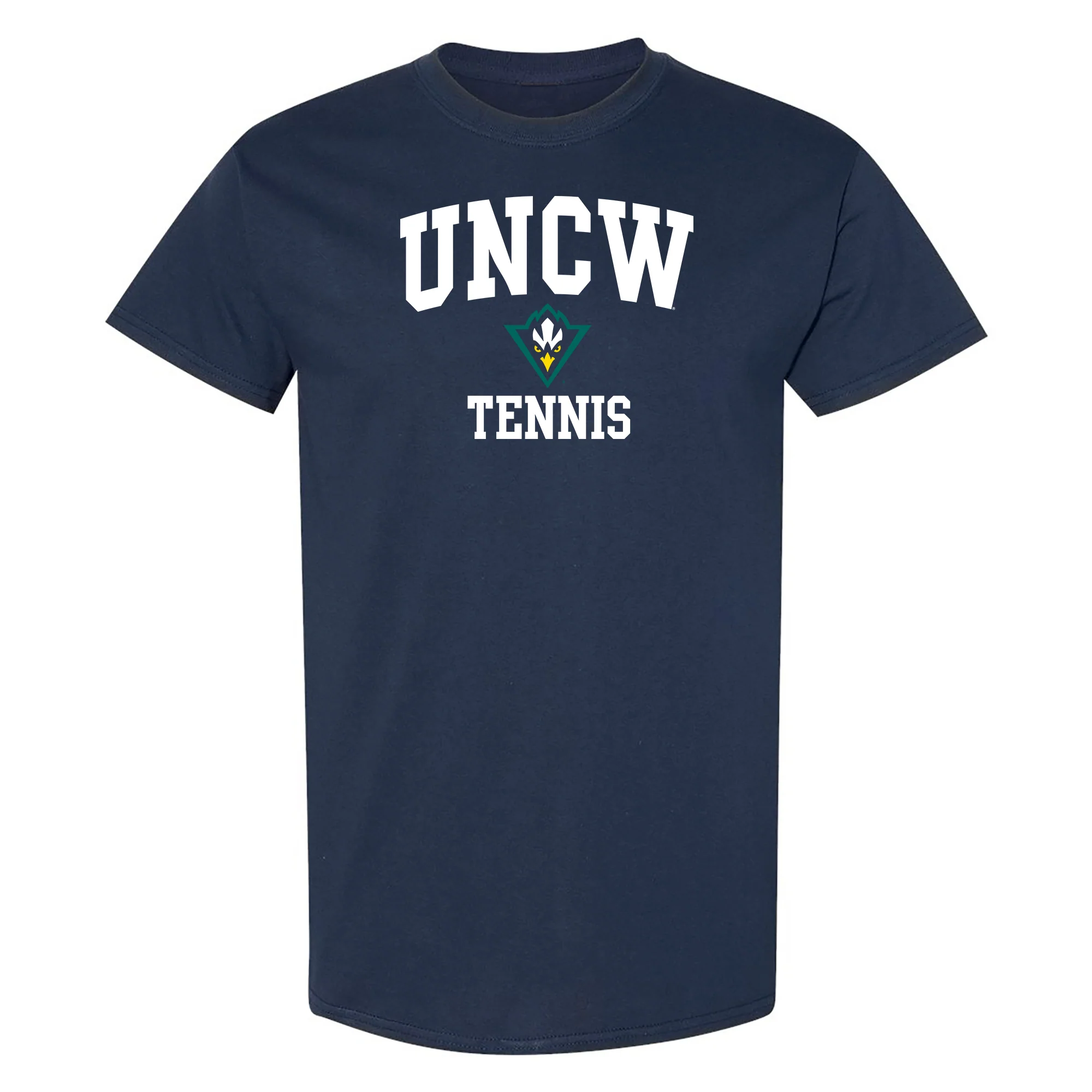 UNC Wilmington Seahawks Arch Logo Tennis T-Shirt - Navy