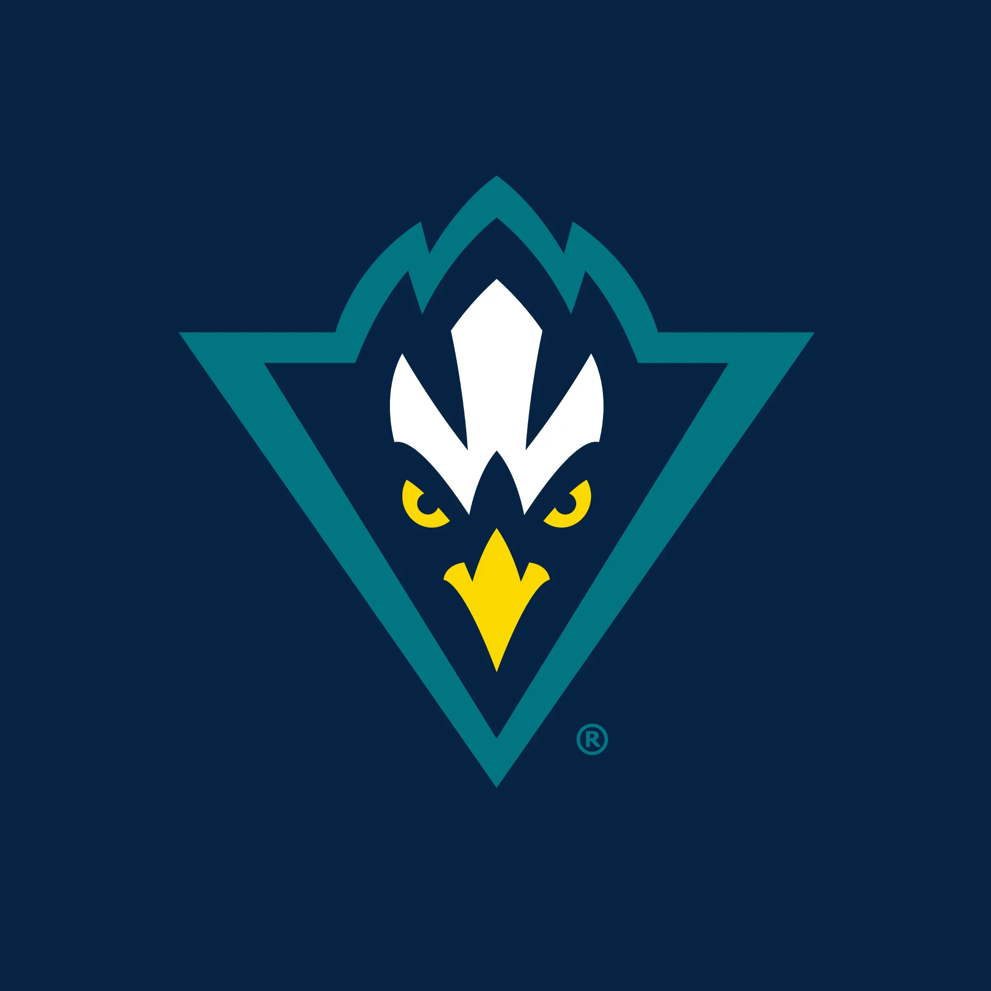 UNC Wilmington Seahawks Primary Logo T Shirt - Navy - Image 2